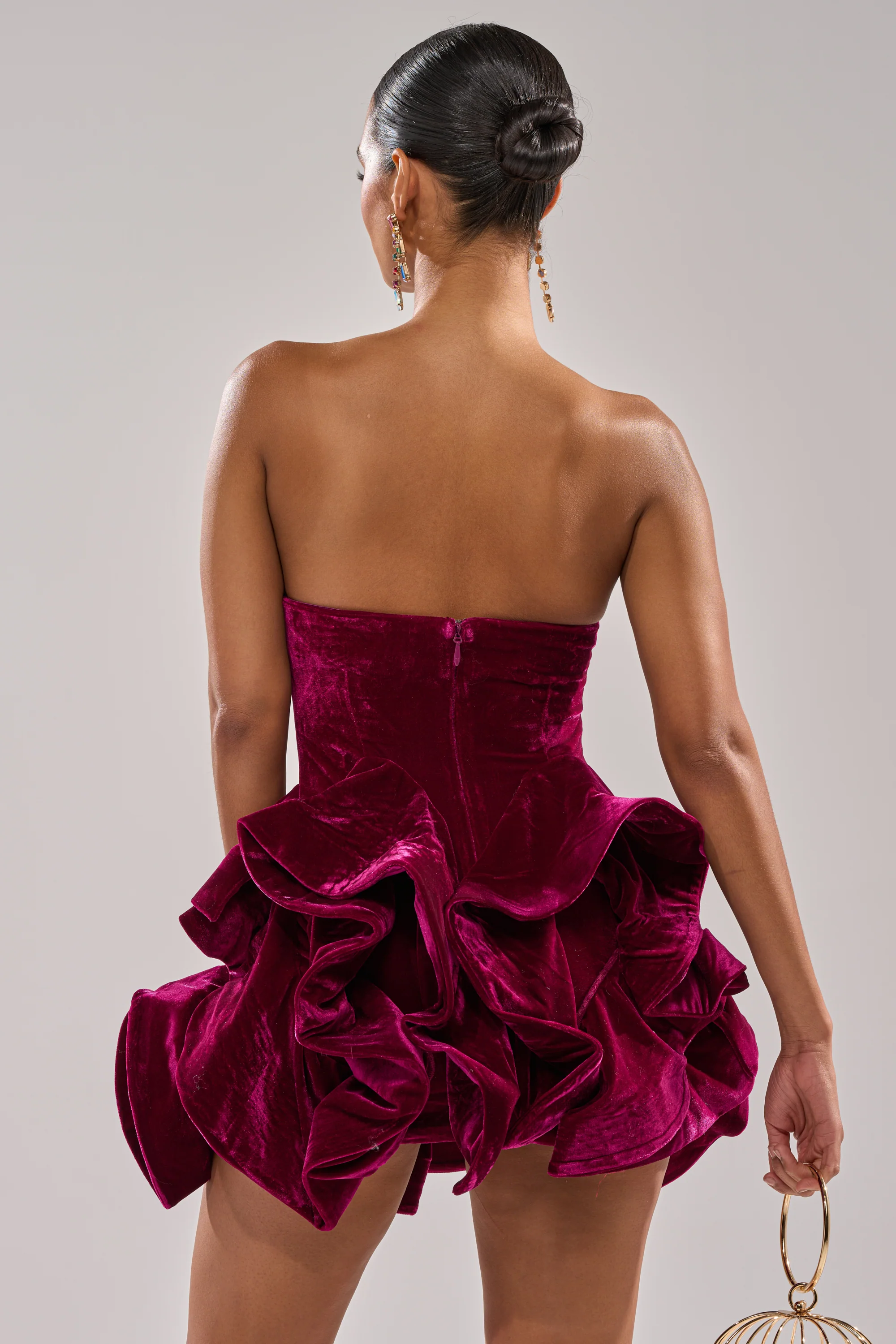 LOVE IS REAL VELVET MINI DRESS - Image 5