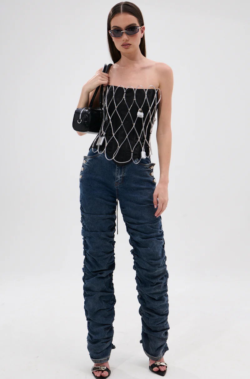 LOVE IS TWISTED CORSET WITH LOCK - Image 6