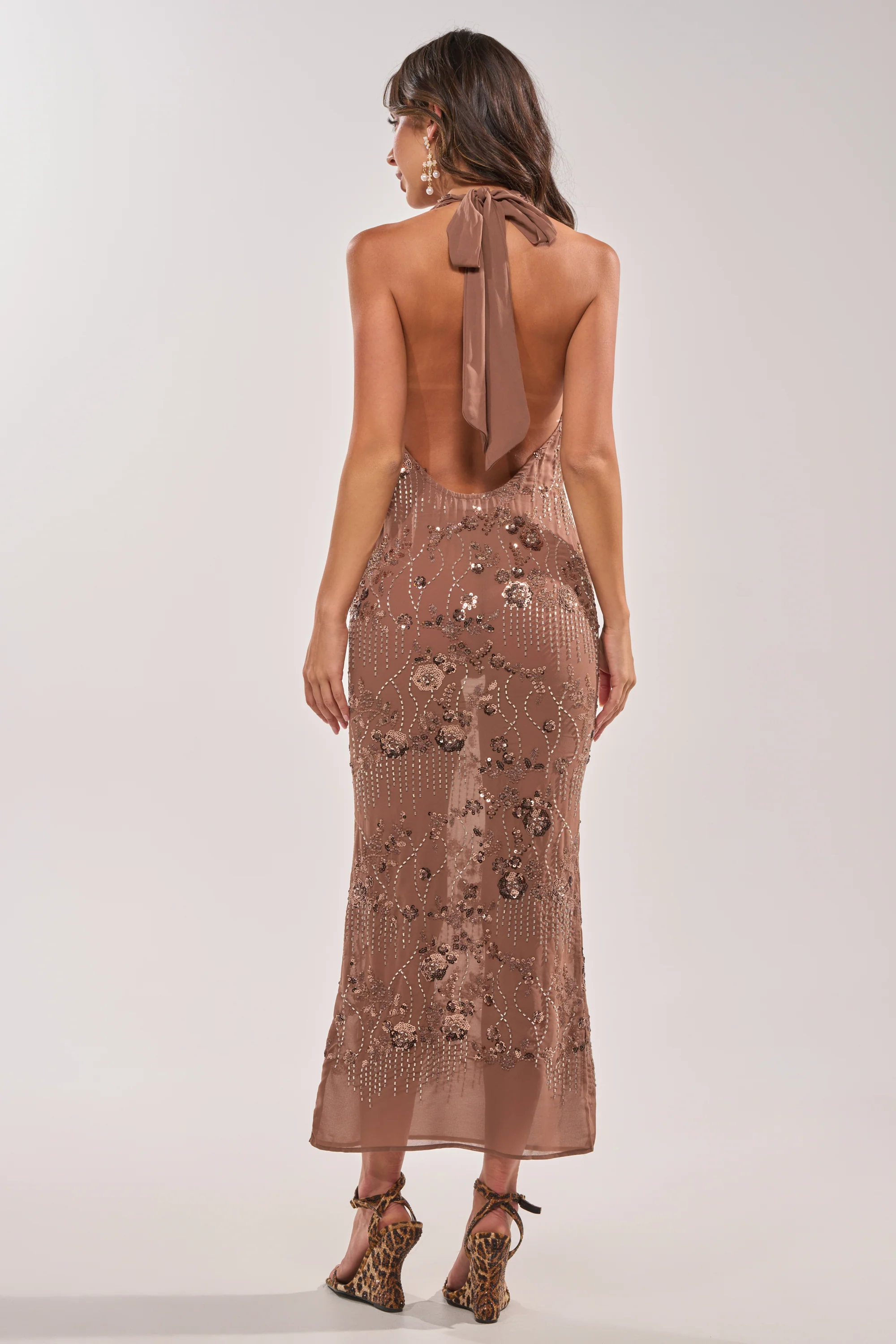 LOVE LETTERS EMBELLISHED MAXI DRESS - Image 5