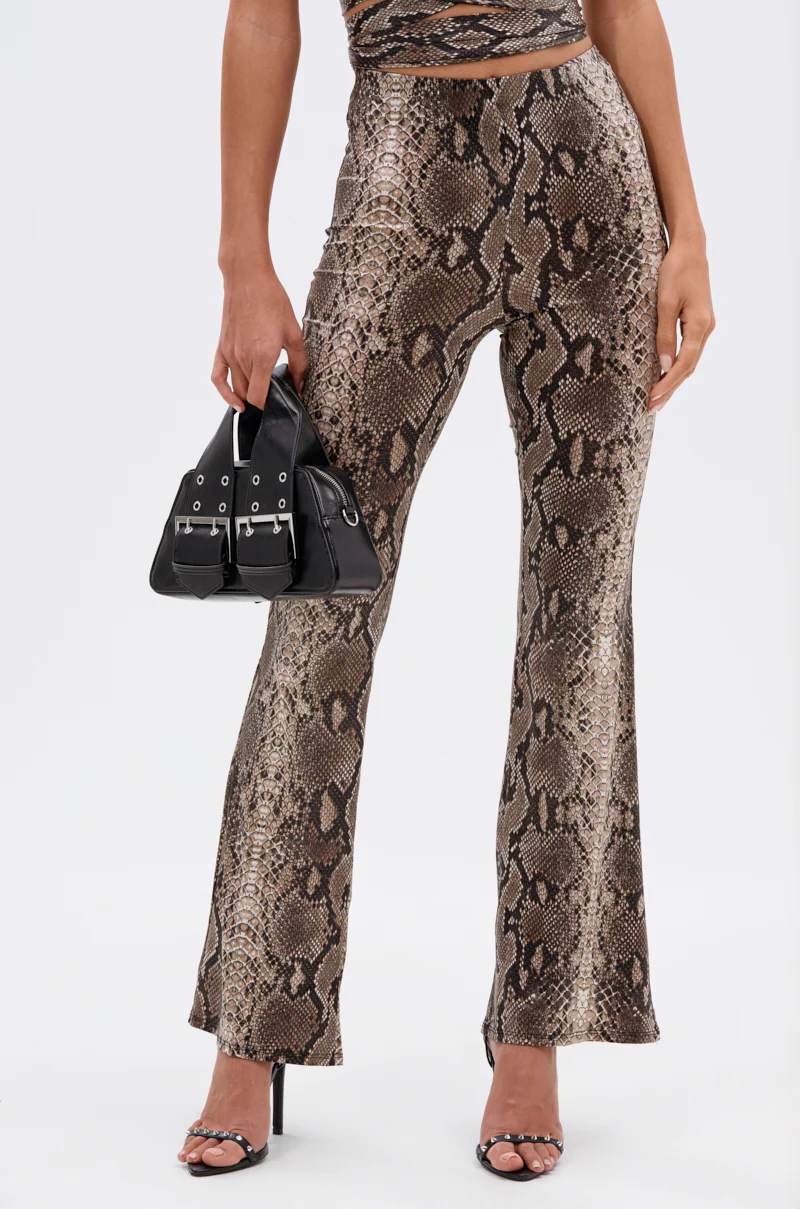 LOVE ME HARDER SNAKE FLARED LEGGING - Image 2