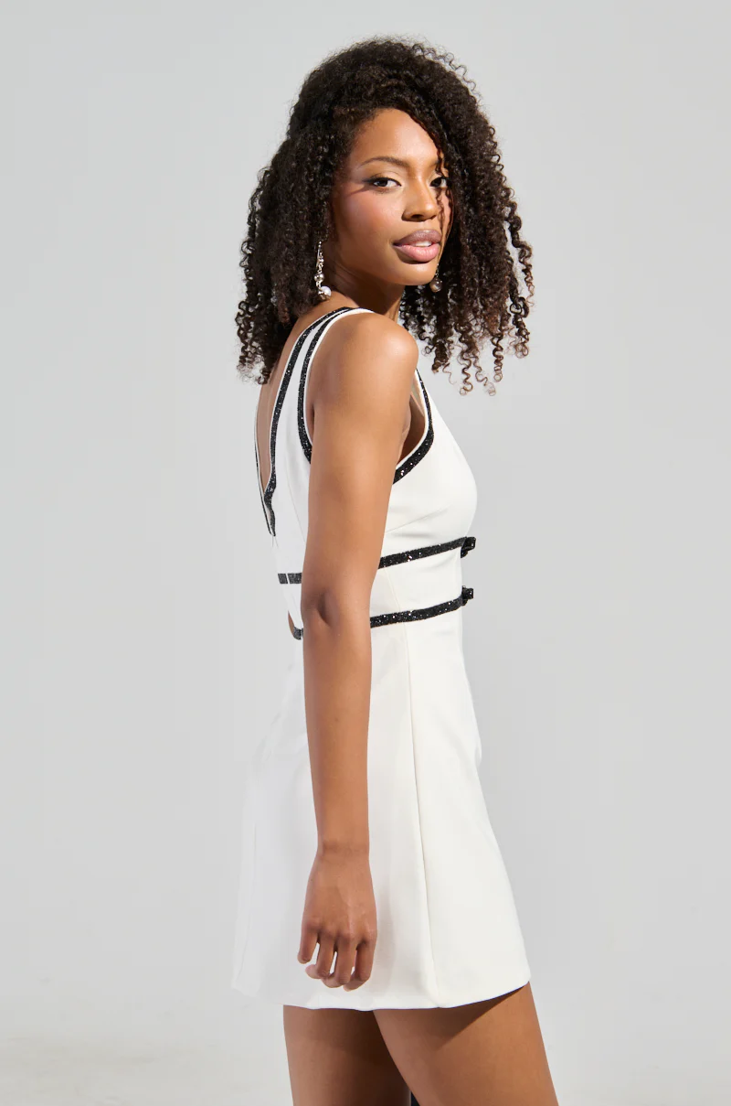 LOVE ME HARDER WOVEN MINI DRESS - Image 2