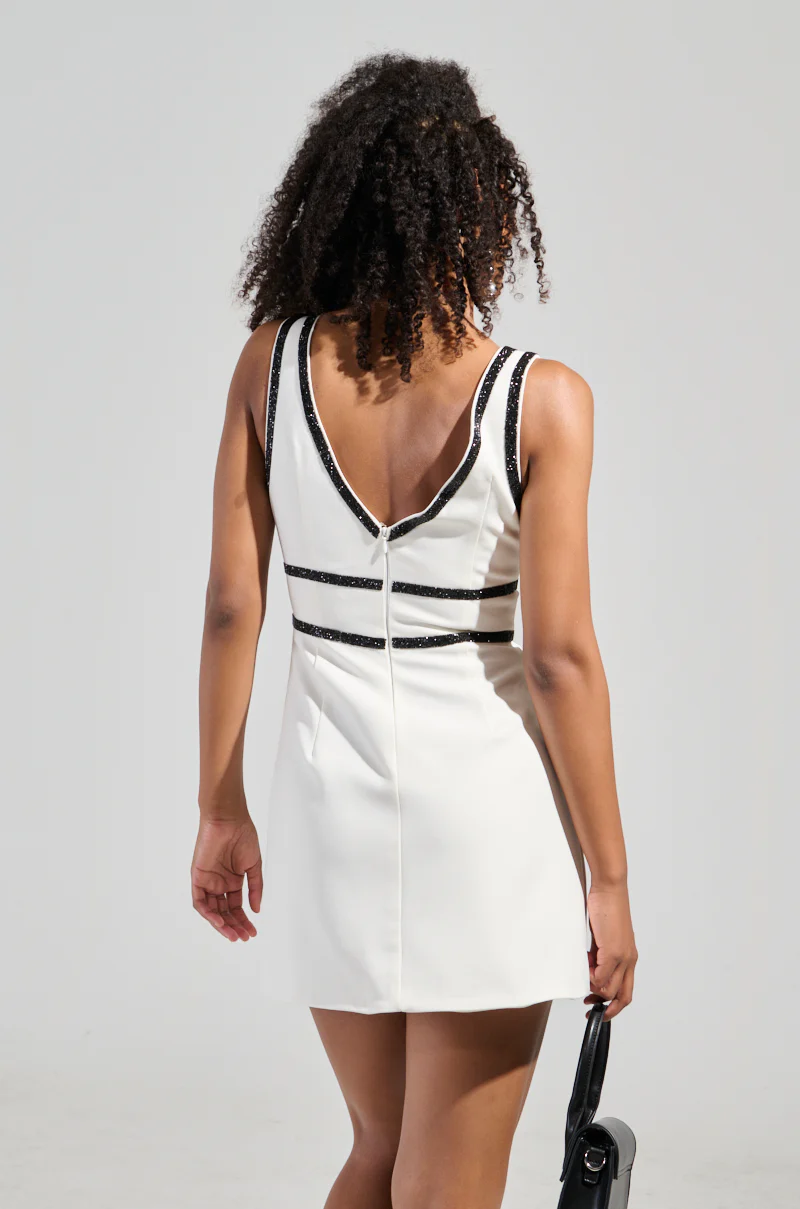 LOVE ME HARDER WOVEN MINI DRESS - Image 3