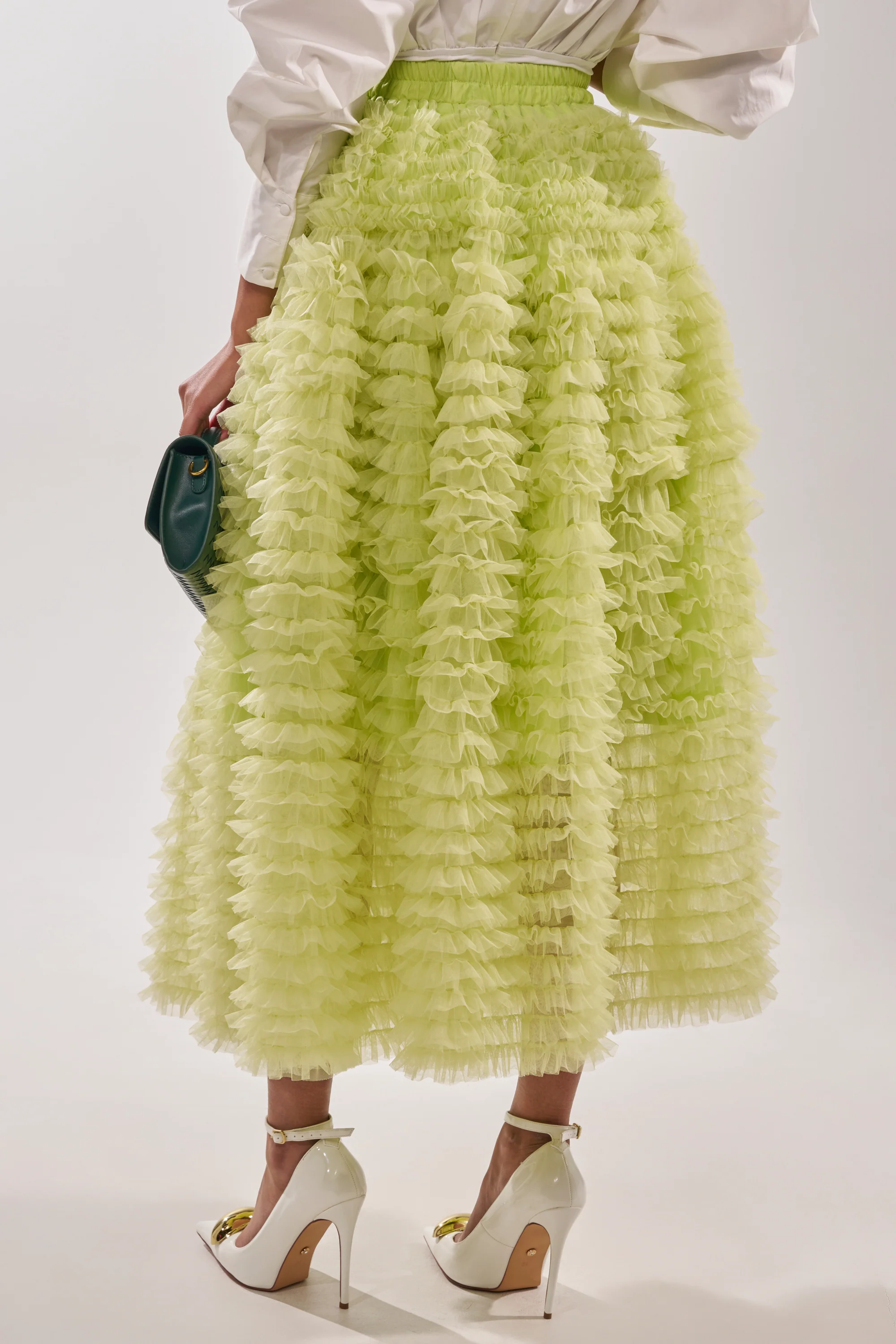 LOVE THE DRAMA MESH MAXI SKIRT - Image 5