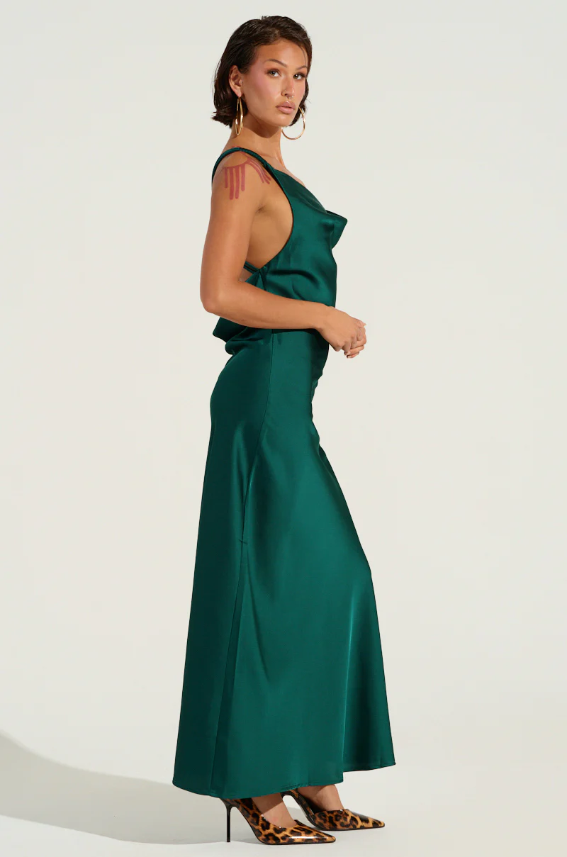 LOVED HARD SATIN MAXI DRESS - Image 3