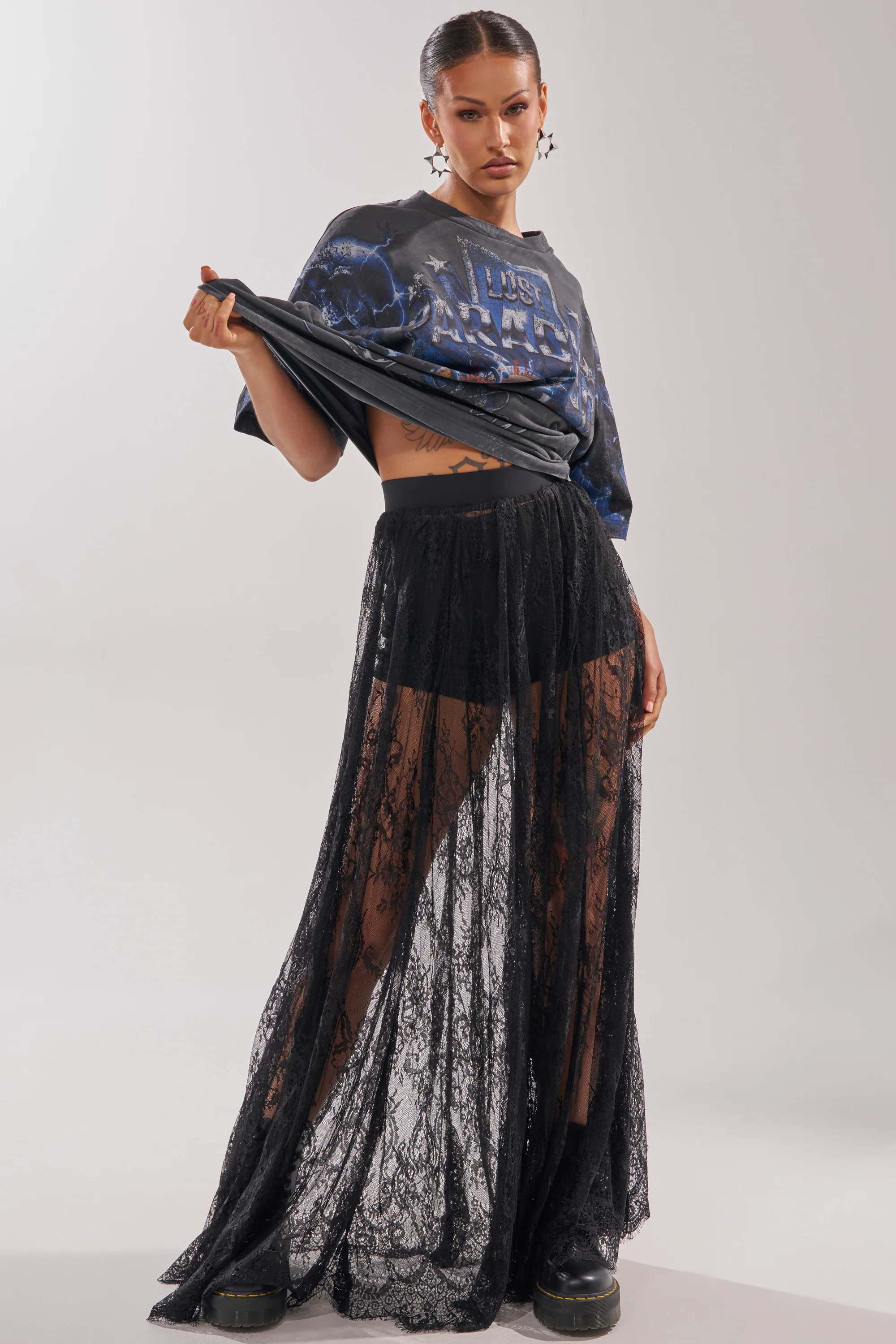 LOVELY DAYS LACE MAXI SKIRT - Image 6
