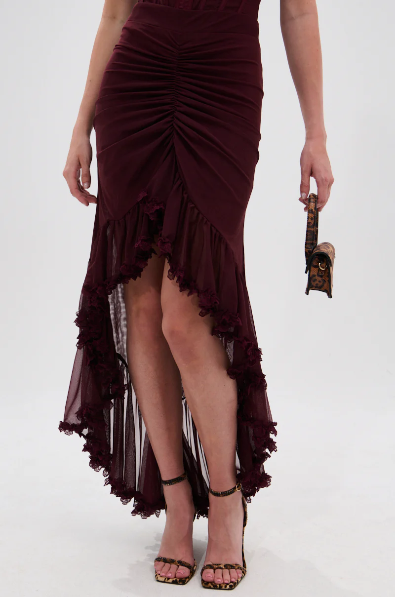 LOVELY DAYS MESH HIGH LOW SKIRT - Image 2