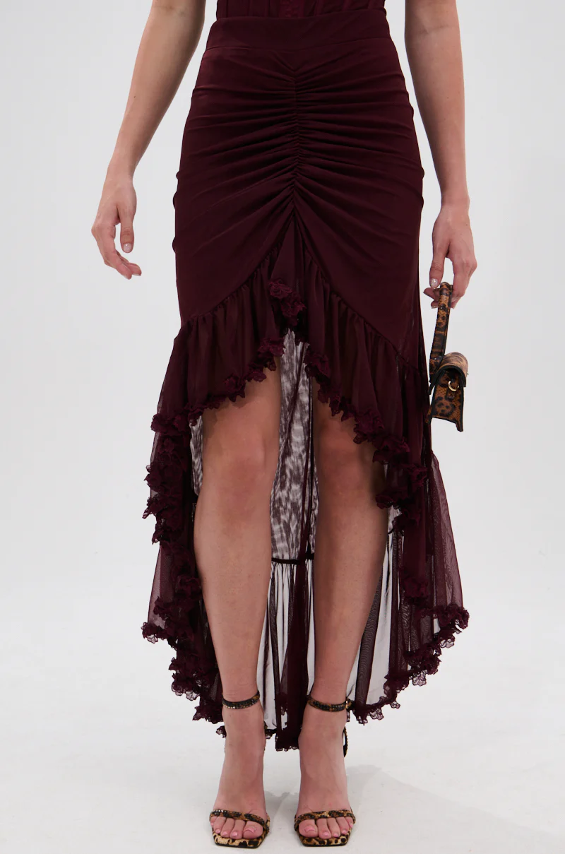 LOVELY DAYS MESH HIGH LOW SKIRT - Image 3