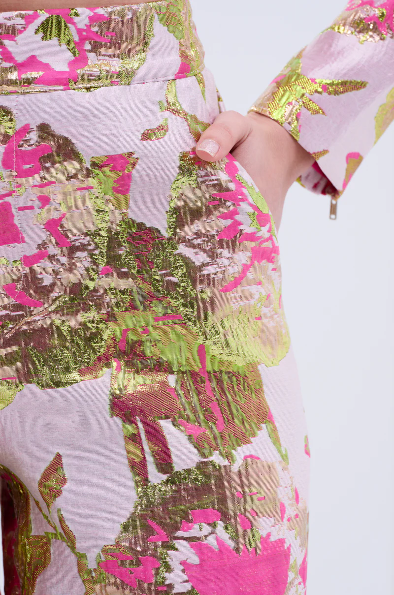 LOVELY FLORAL BROCADE TROUSER - Image 10