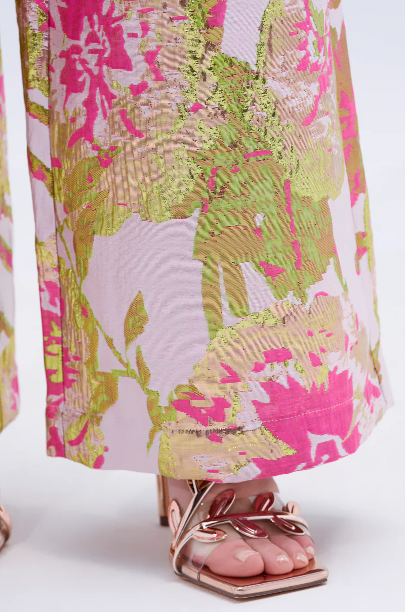 LOVELY FLORAL BROCADE TROUSER - Image 11