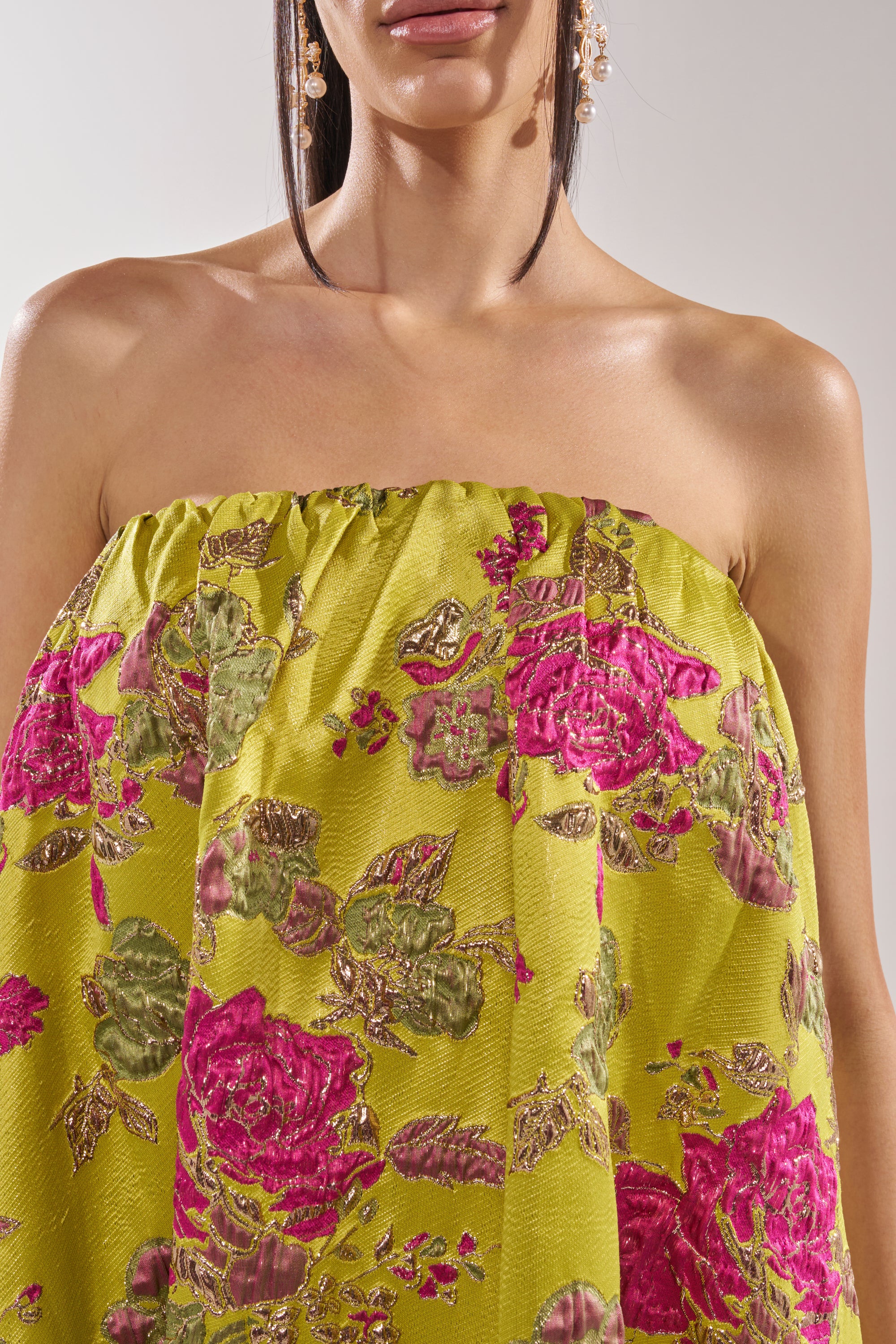 LOVER GIRL BROCADE BUBBLE DRESS - Image 9