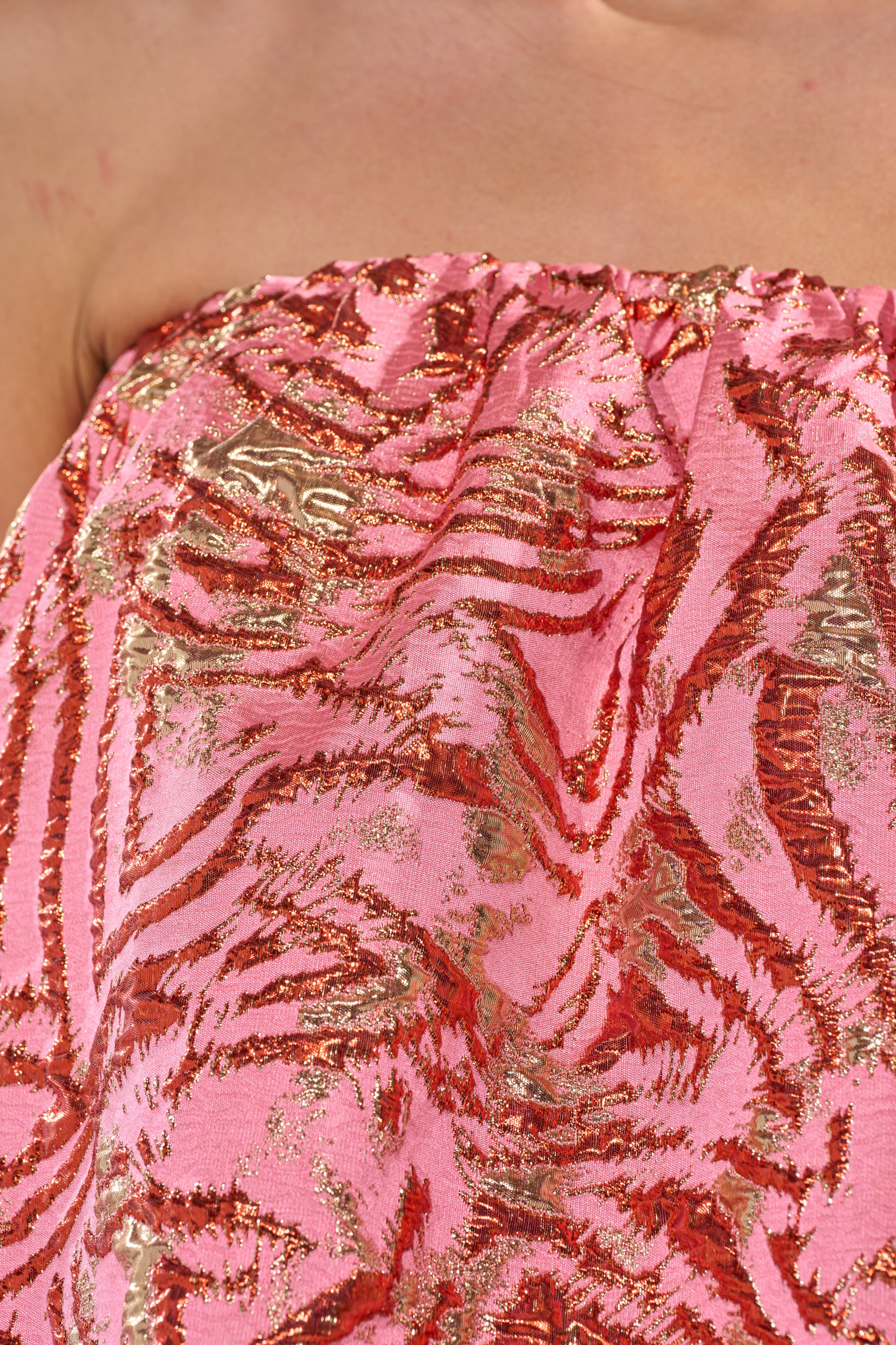 LOVER GIRL BROCADE BUBBLE DRESS IN PINK - Image 7