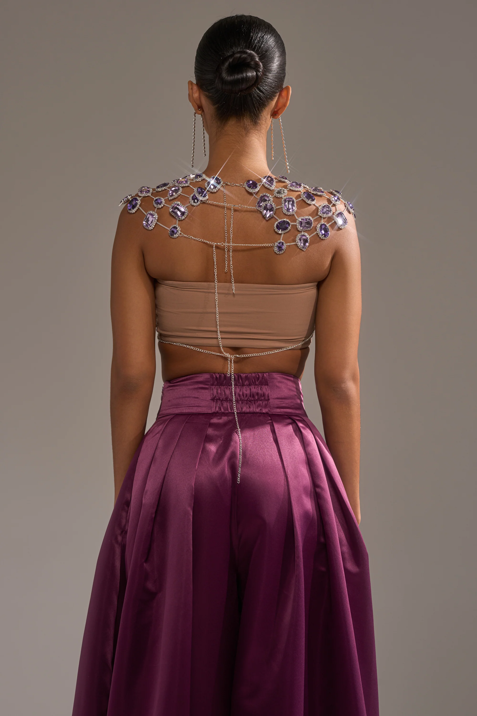 LOVER GIRL RHINESTONE CHAIN TOP - Image 7