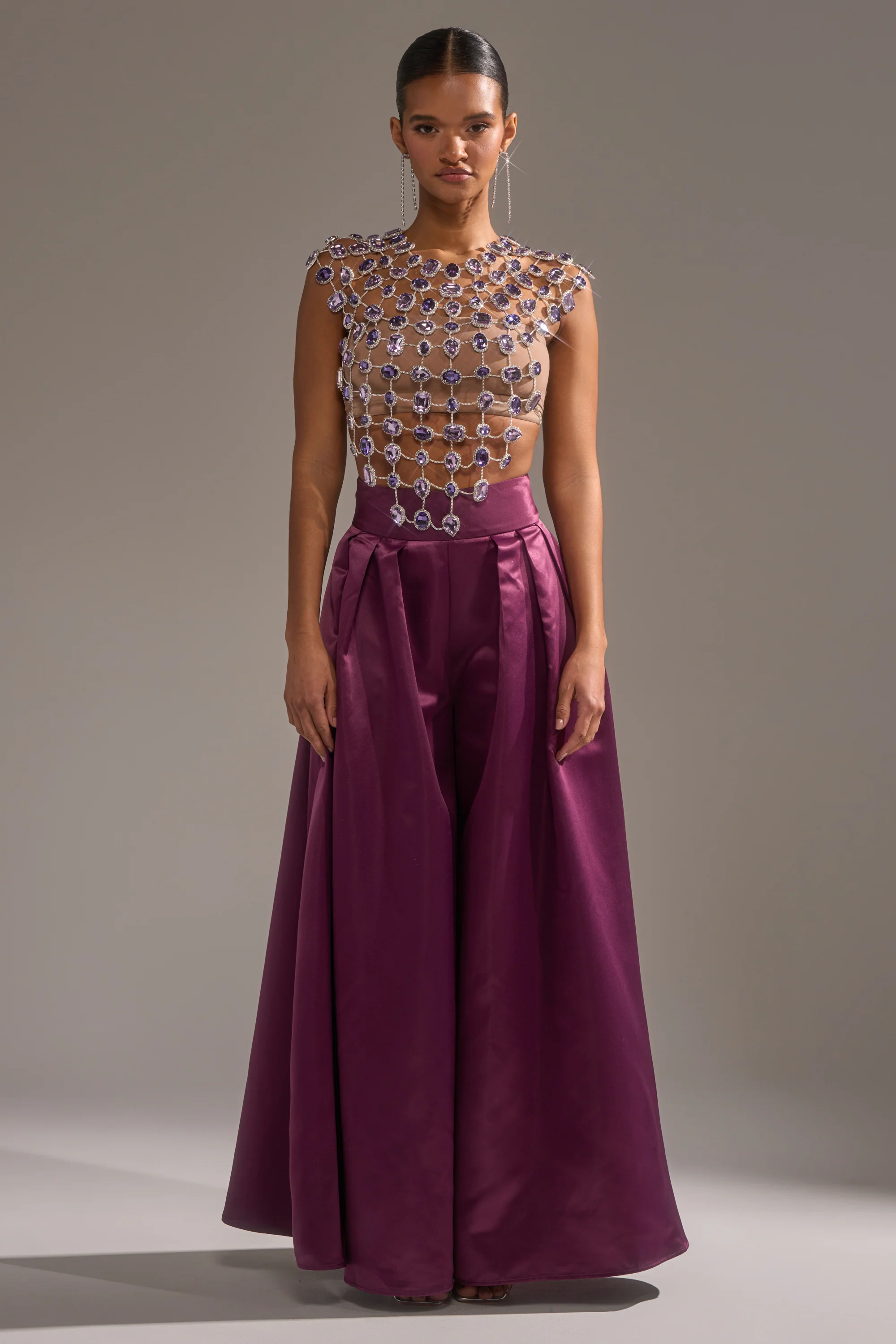 LOVER GIRL RHINESTONE CHAIN TOP - Image 9