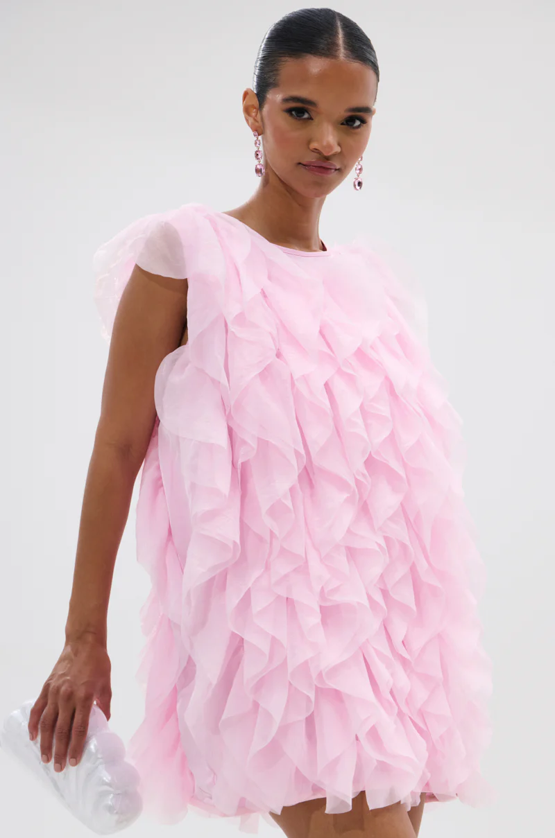 LOVER GIRL RUFFLE MINI DRESS - Image 2