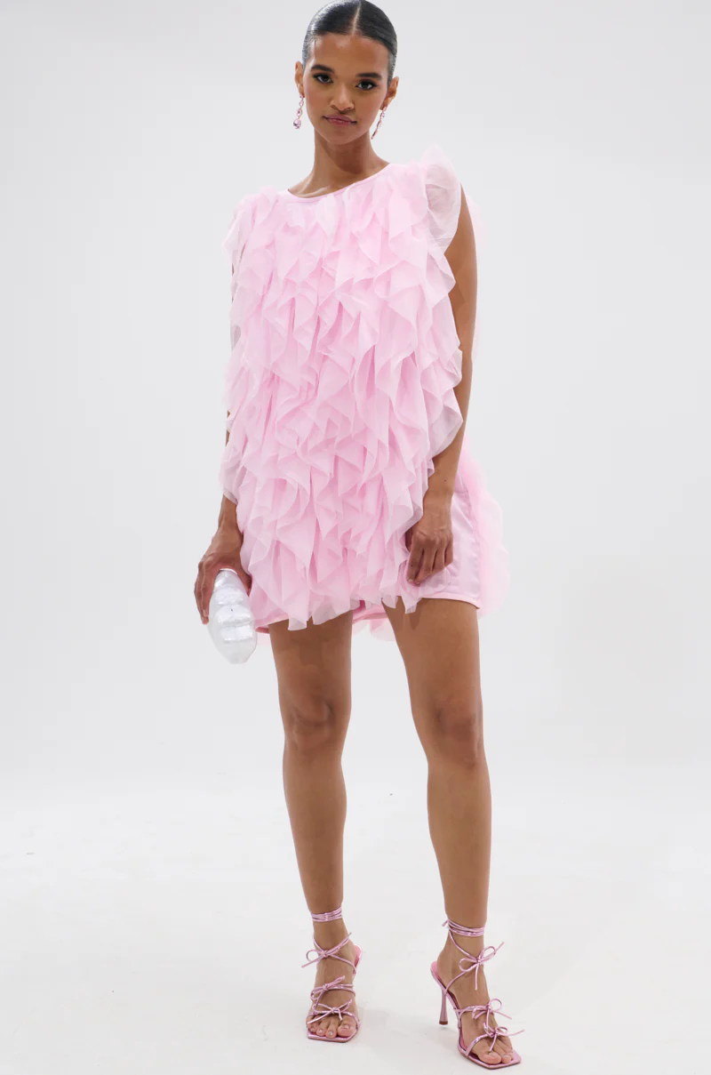 LOVER GIRL RUFFLE MINI DRESS - Image 6