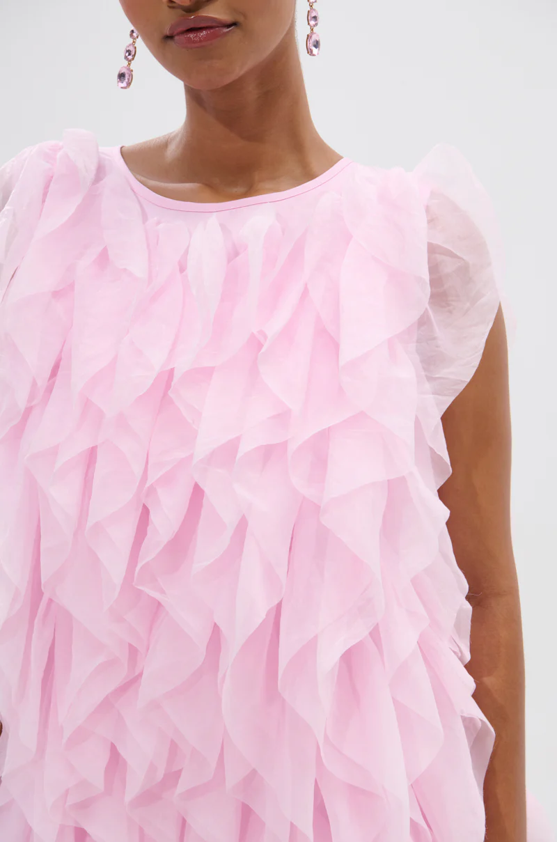 LOVER GIRL RUFFLE MINI DRESS - Image 8