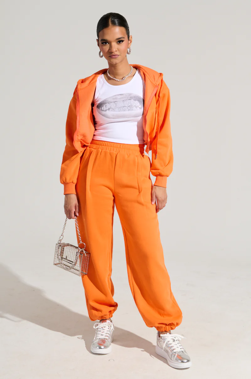 LOVER OVERSIZED JOGGER IN ORANGE - Image 5