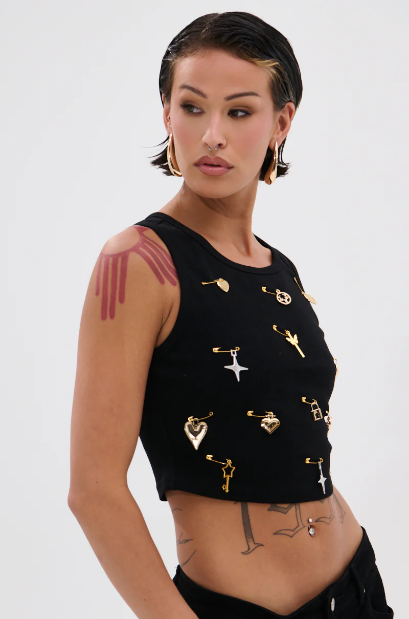 LOVIN' YOU EMBELLISHED TANK TOP - Image 2