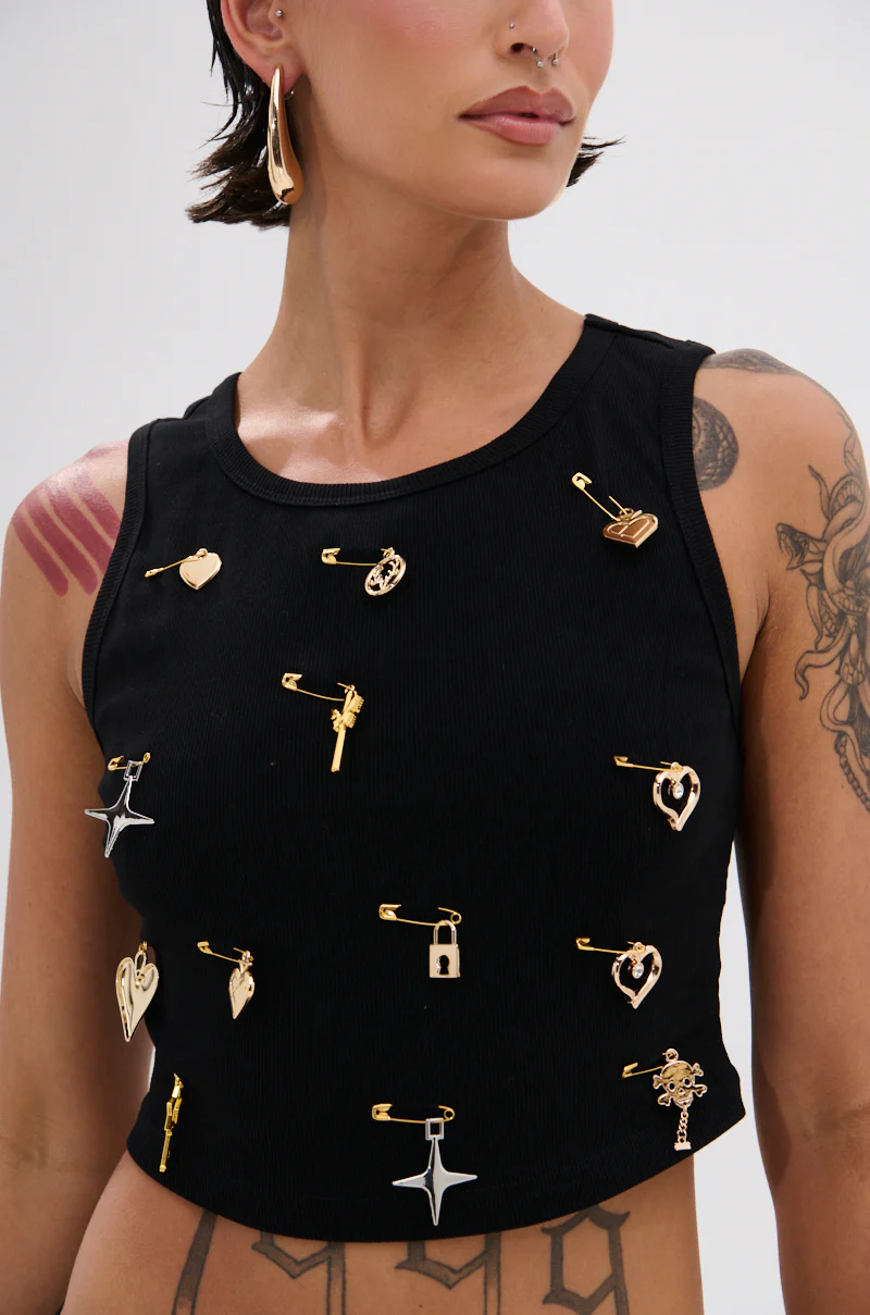 LOVIN' YOU EMBELLISHED TANK TOP - Image 7