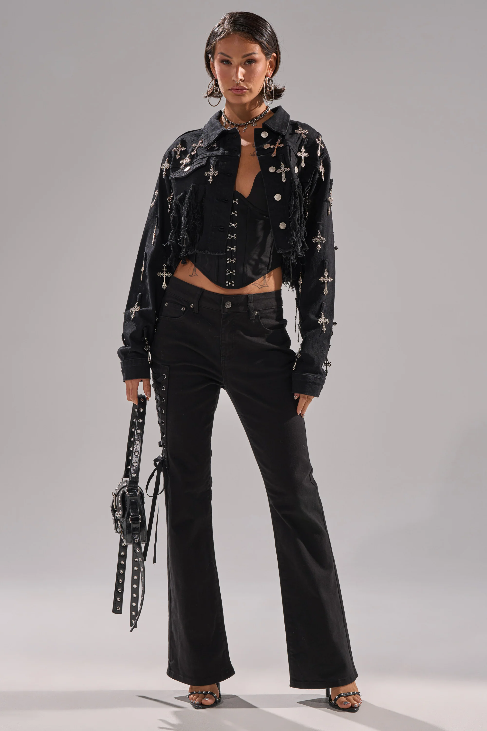 LOW LIFE LACE-UP JEANS - Image 7