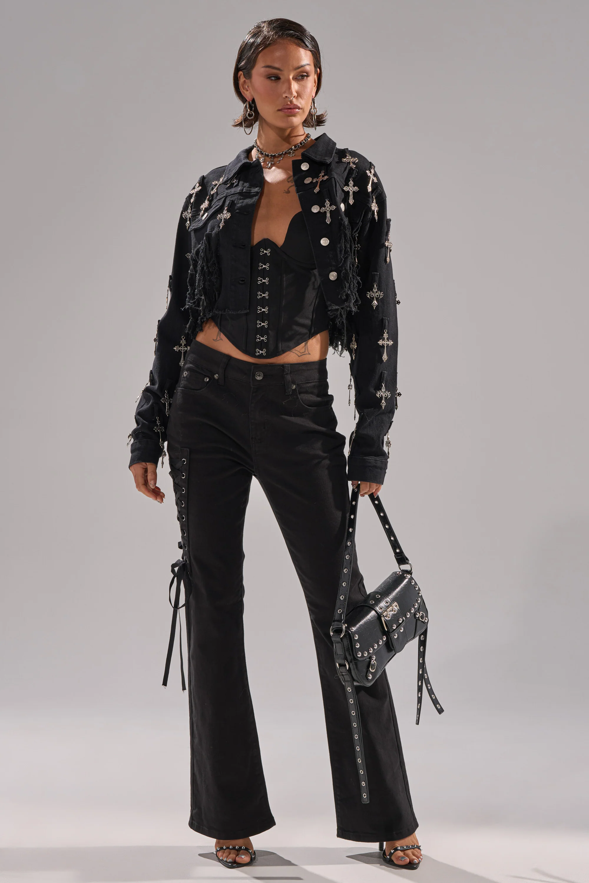 LOW LIFE LACE-UP JEANS - Image 8