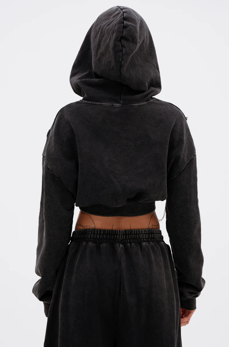 LUCKY ELEVEN CHAIN CROP SWEATSHIRT - Image 5