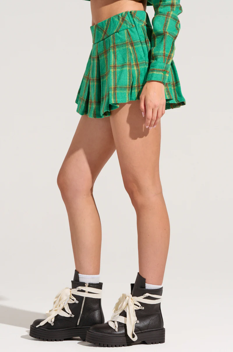 LUCKY GIRL PLEATED MINI SKIRT - Image 3
