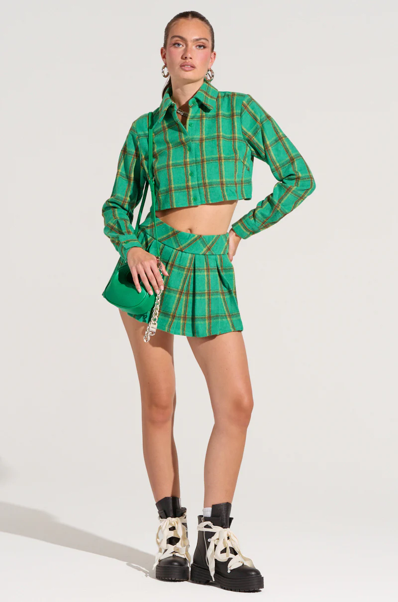 LUCKY GIRL PLEATED MINI SKIRT - Image 5