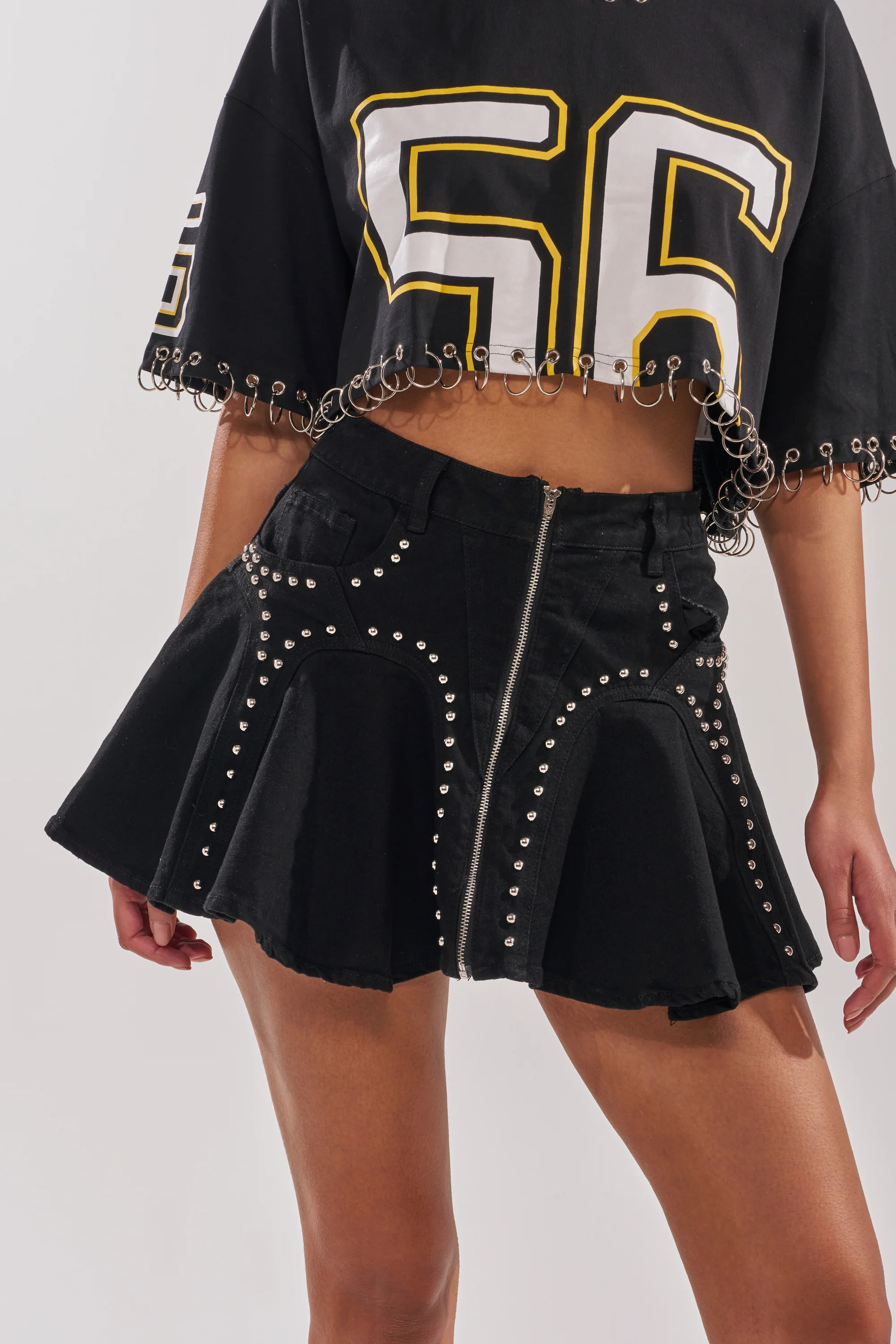 LUCKY ONE DENIM MINI SKIRT - Image 2