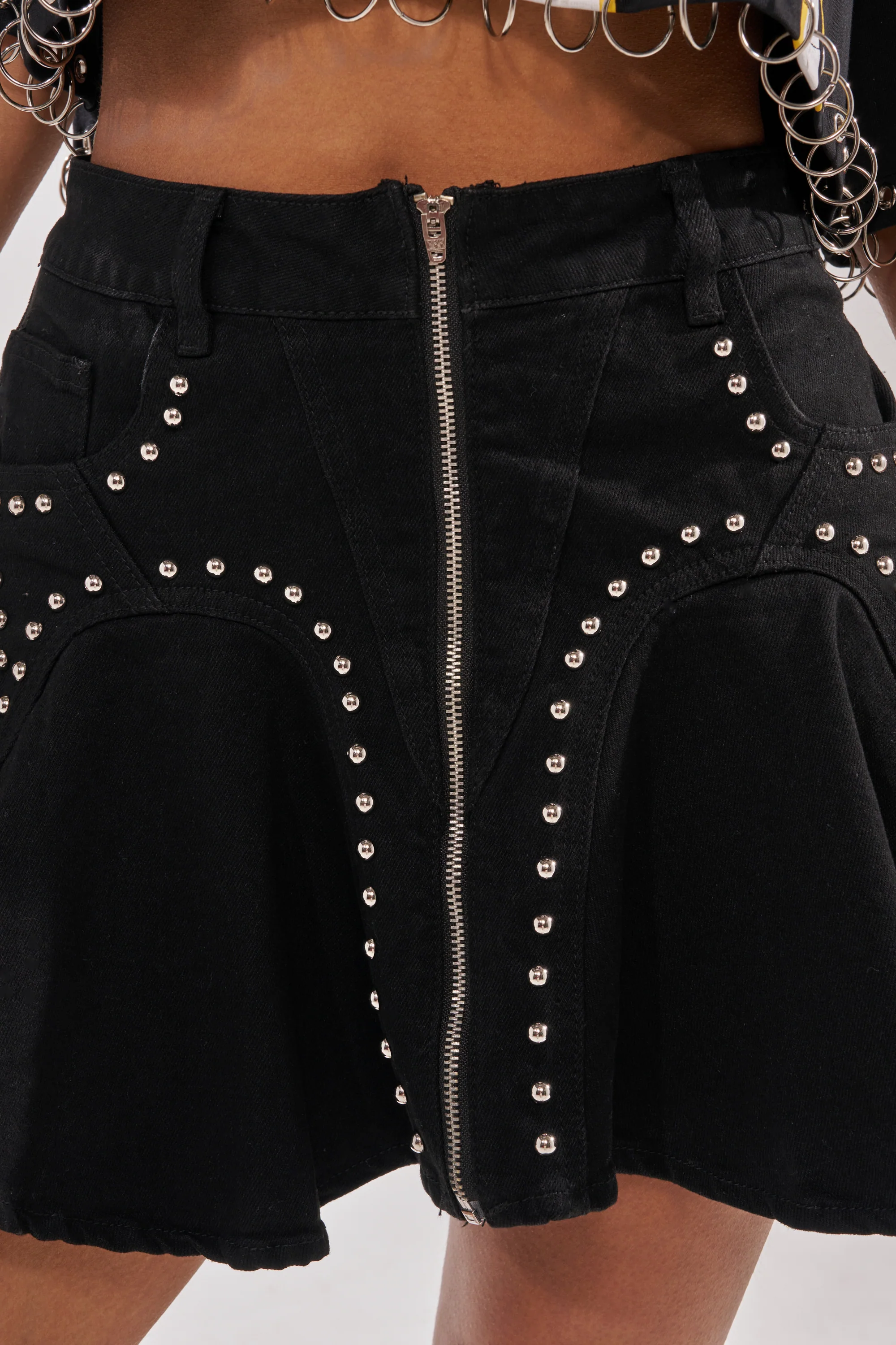LUCKY ONE DENIM MINI SKIRT - Image 8