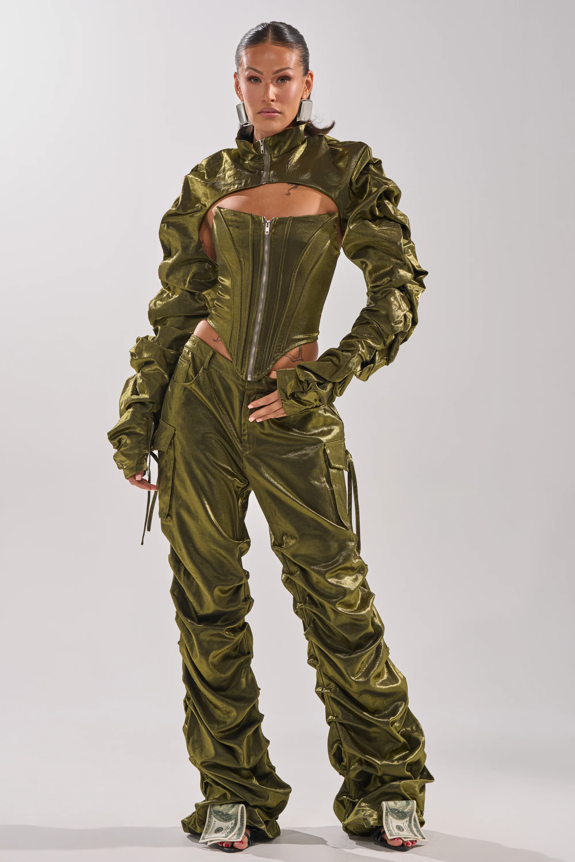 LUCKY ONE STACKED TROUSER - Image 8