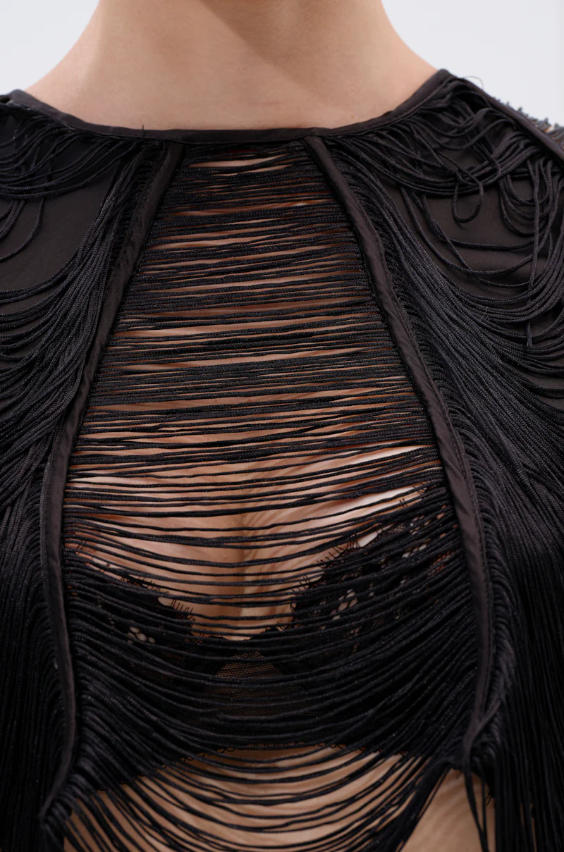LUCY FRINGE LONG SLEEVE BLOUSE - Image 9