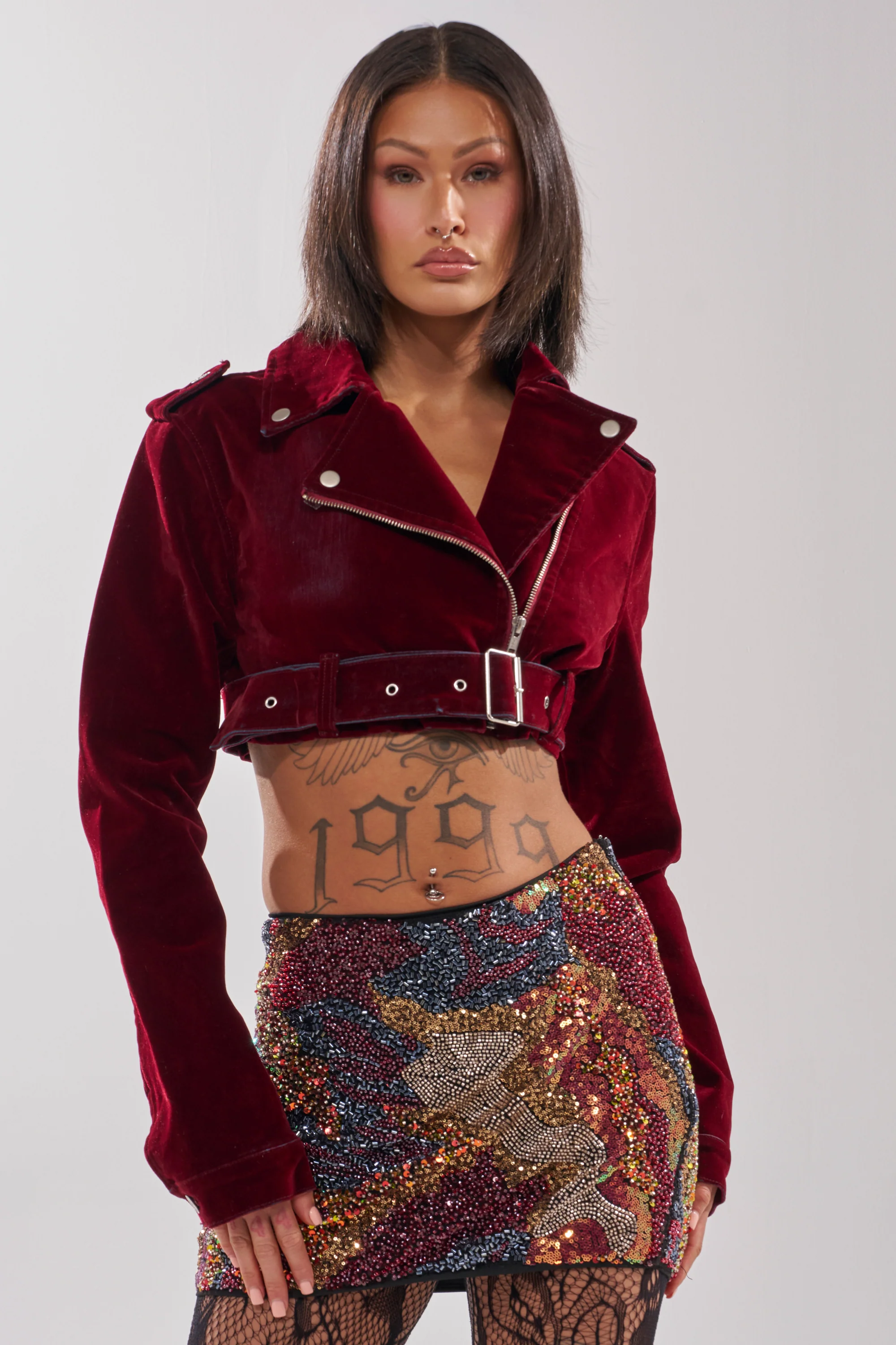 LULU VELVET DENIM MOTO - Image 4