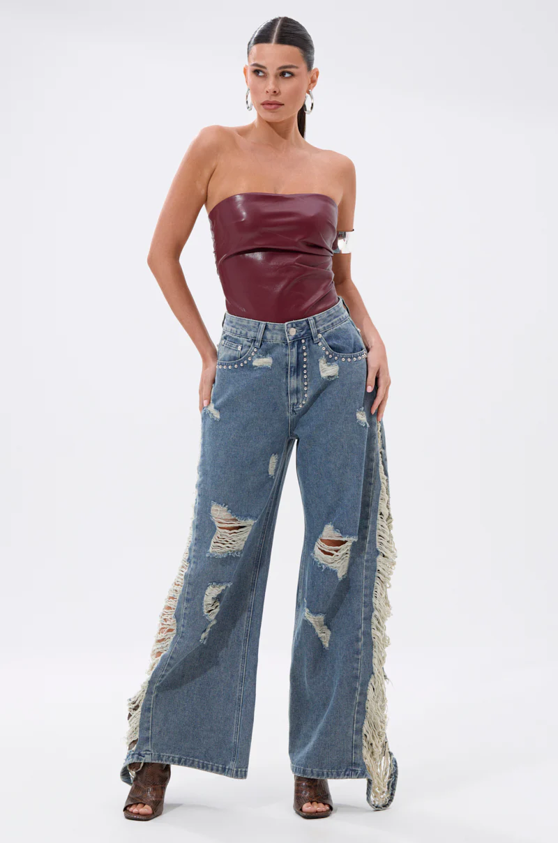 LUSH LIFE FAUX LEATHER BODYSUIT - Image 8