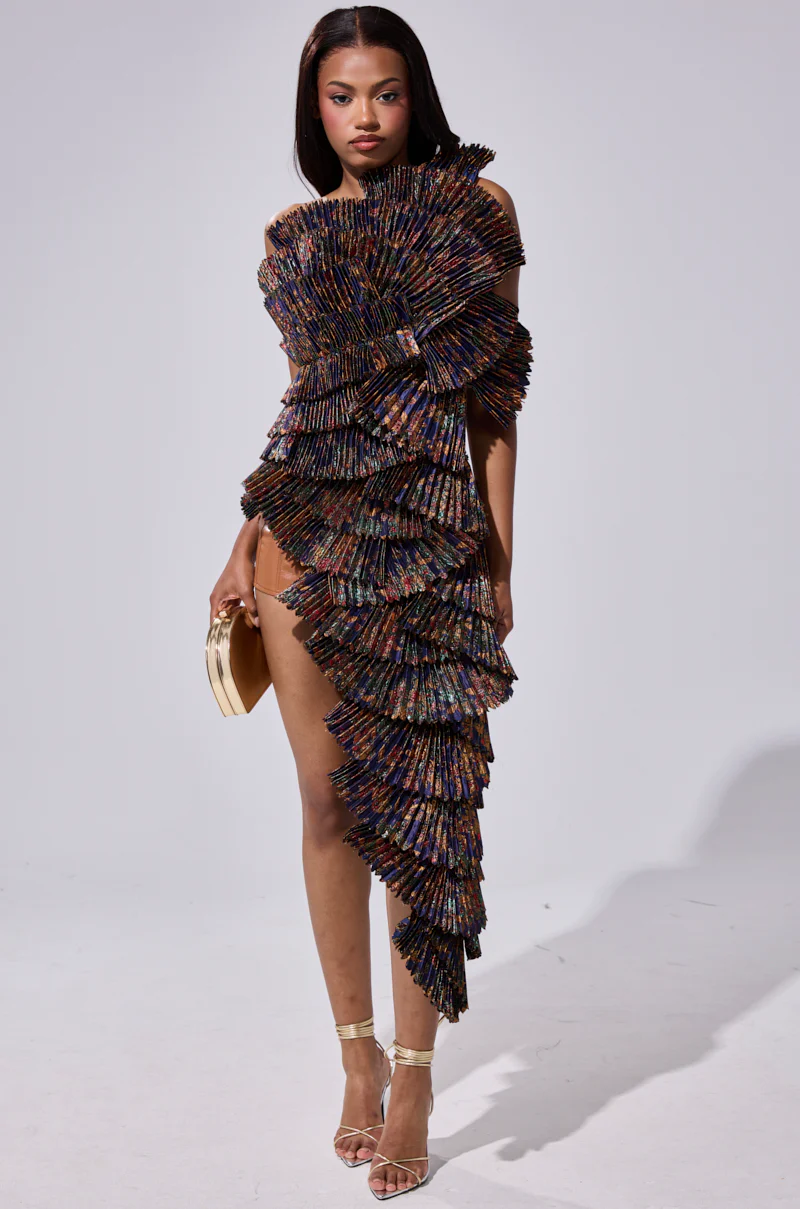 LUST FOR LIFE ASYMMETRICAL BROCADE TOP - Image 2