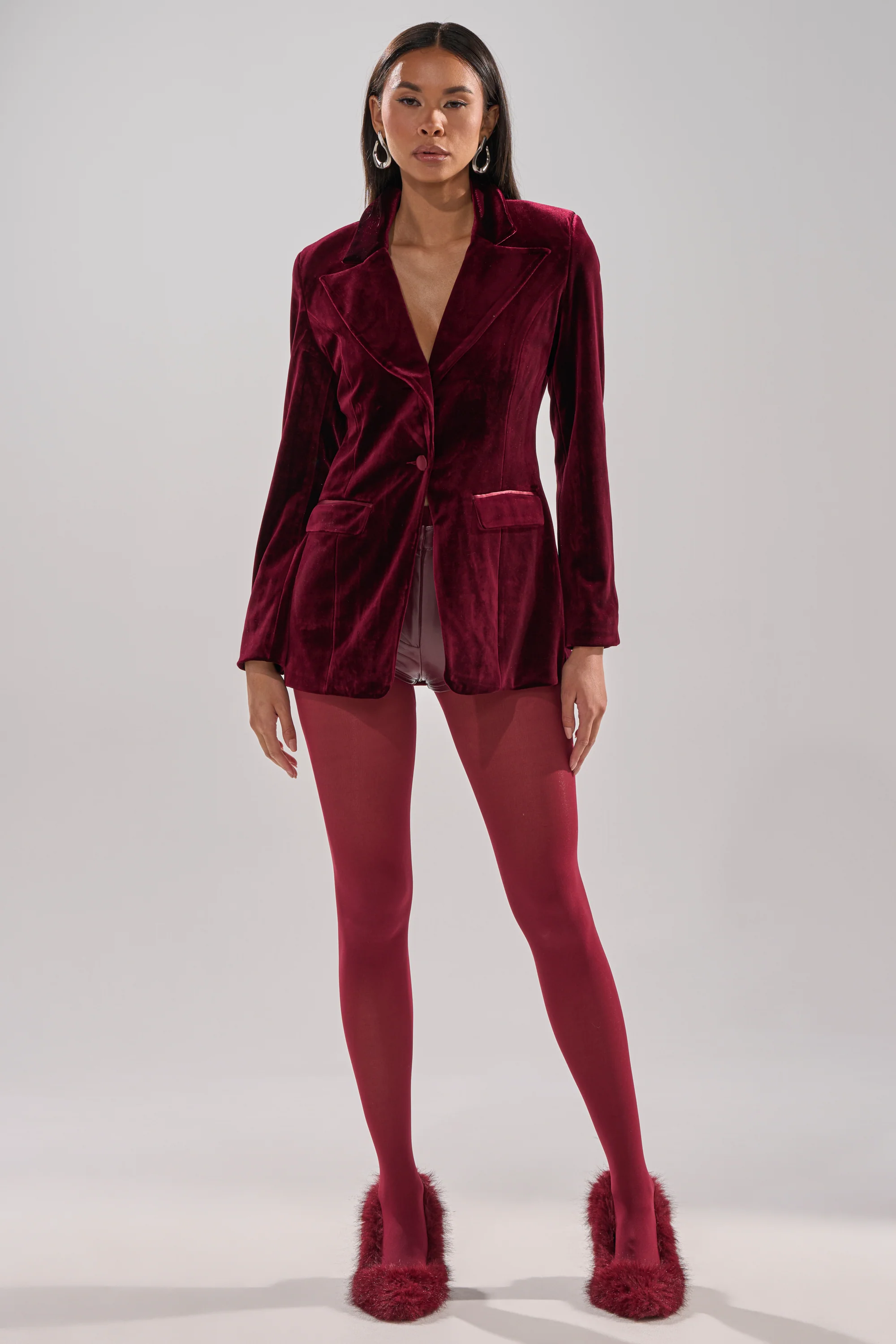 LUXE VELVET TUXEDO BLAZER - Image 6