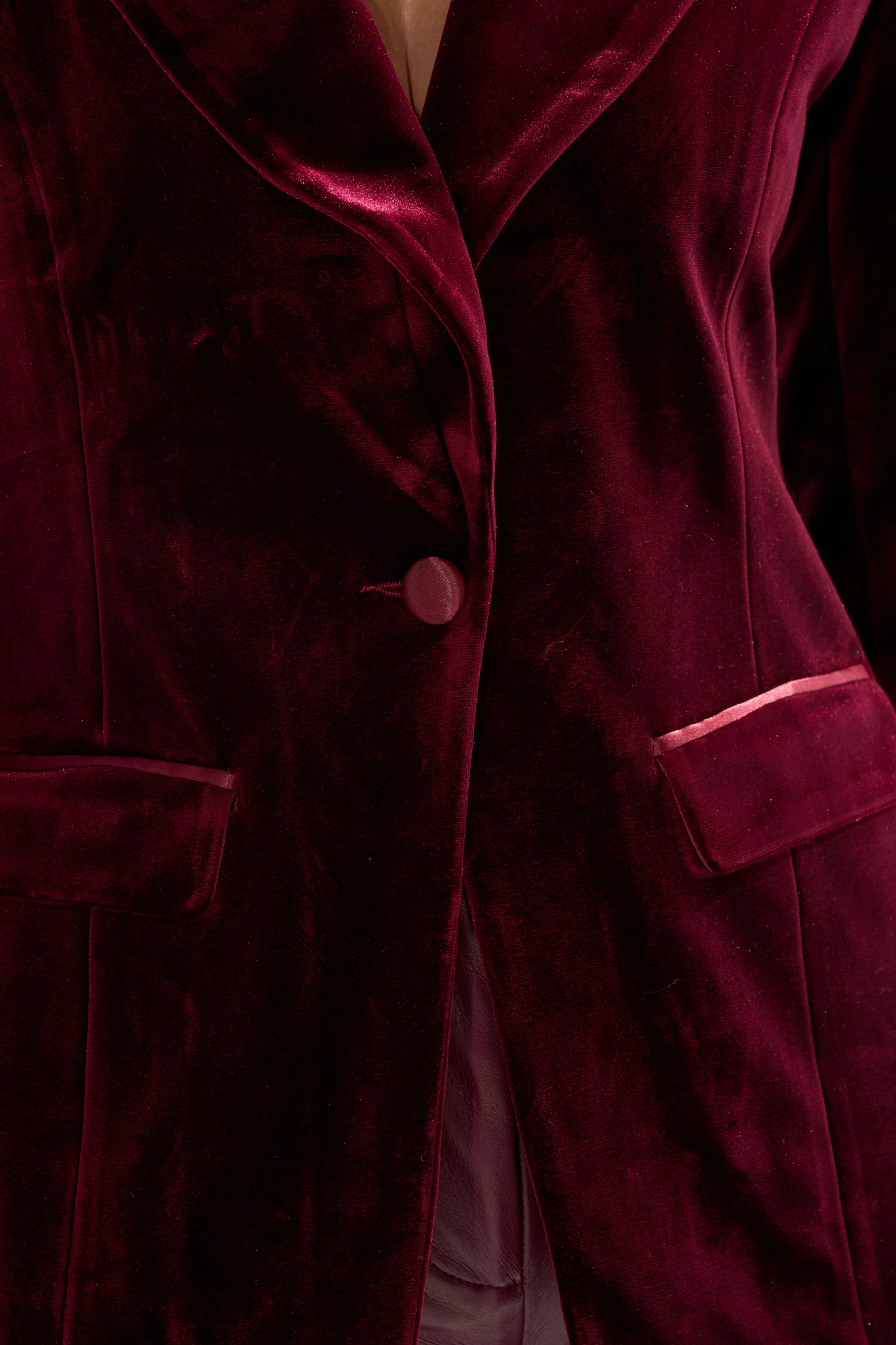 LUXE VELVET TUXEDO BLAZER - Image 8