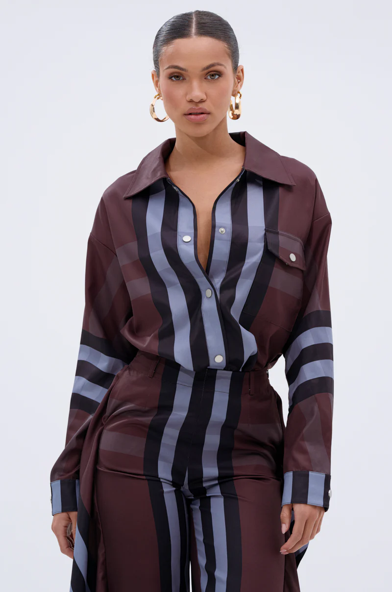 LUXURY LIFE PLAID BUTTON DOWN - Image 4