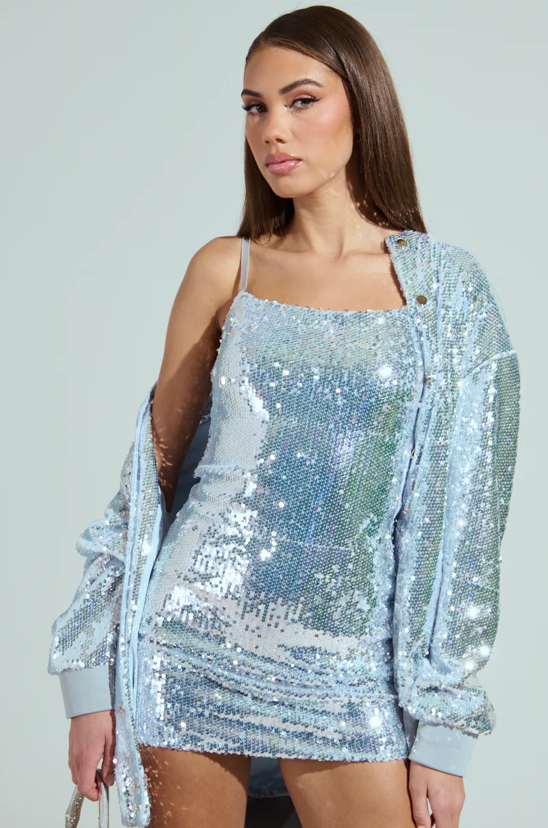 MA CHERIE SEQUIN MINI DRESS - Image 3