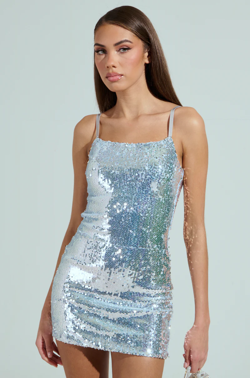 MA CHERIE SEQUIN MINI DRESS - Image 4