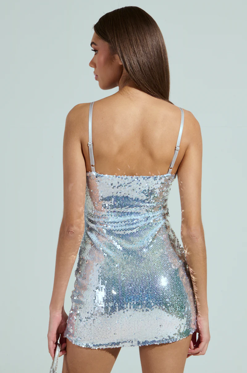 MA CHERIE SEQUIN MINI DRESS - Image 7