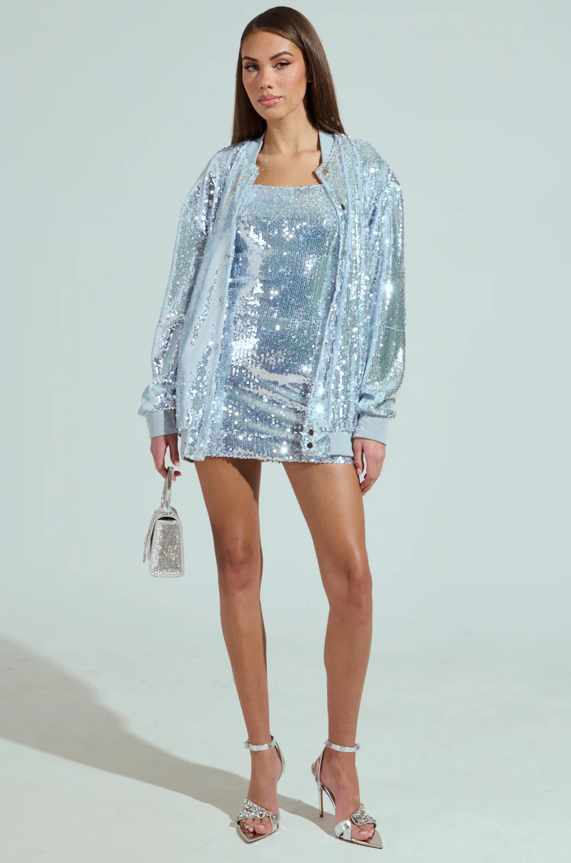 MA CHERIE SEQUIN MINI DRESS - Image 8