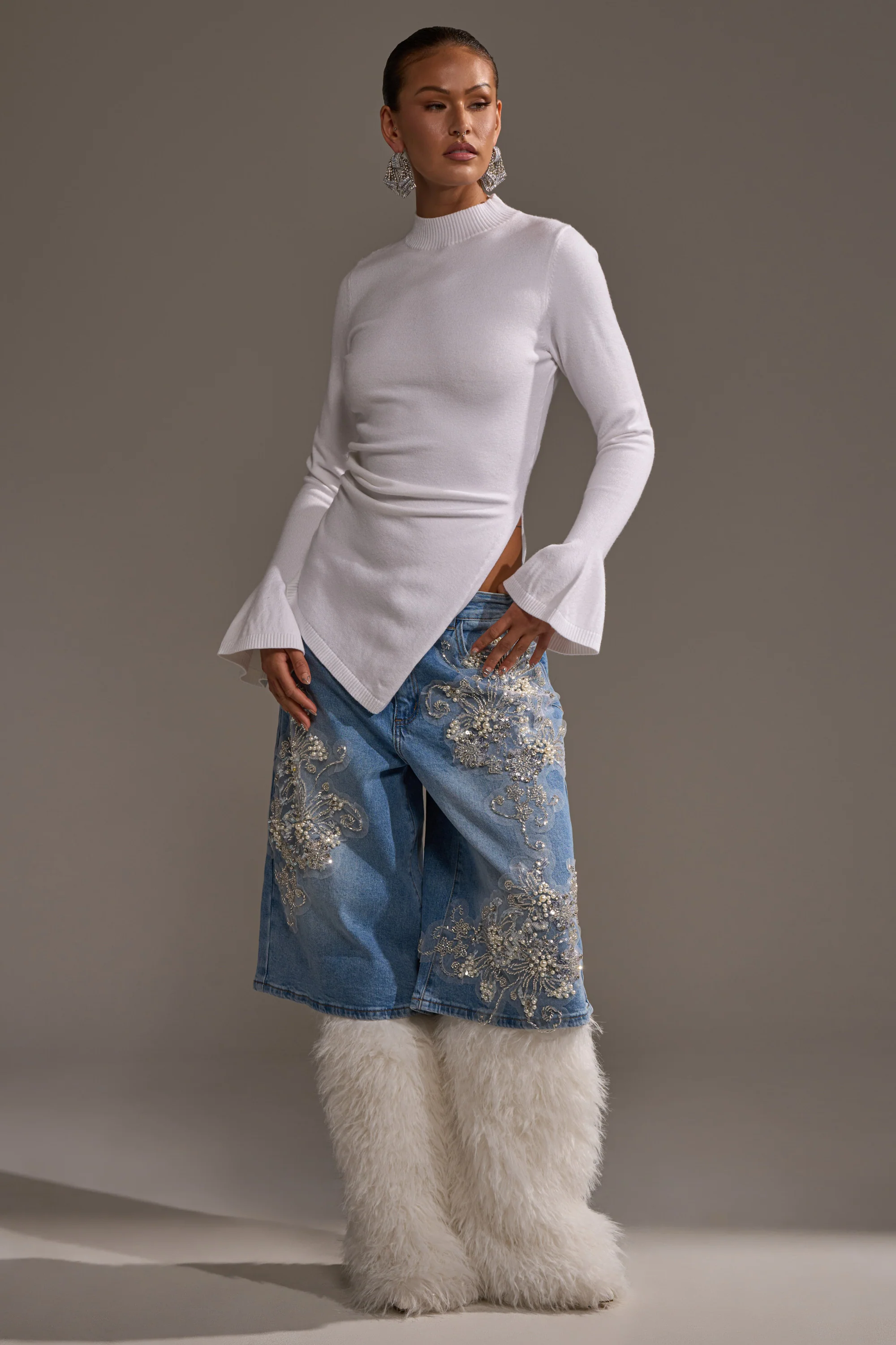 MADDIE EMBELLISHED BERMUDA SHORT - Image 6