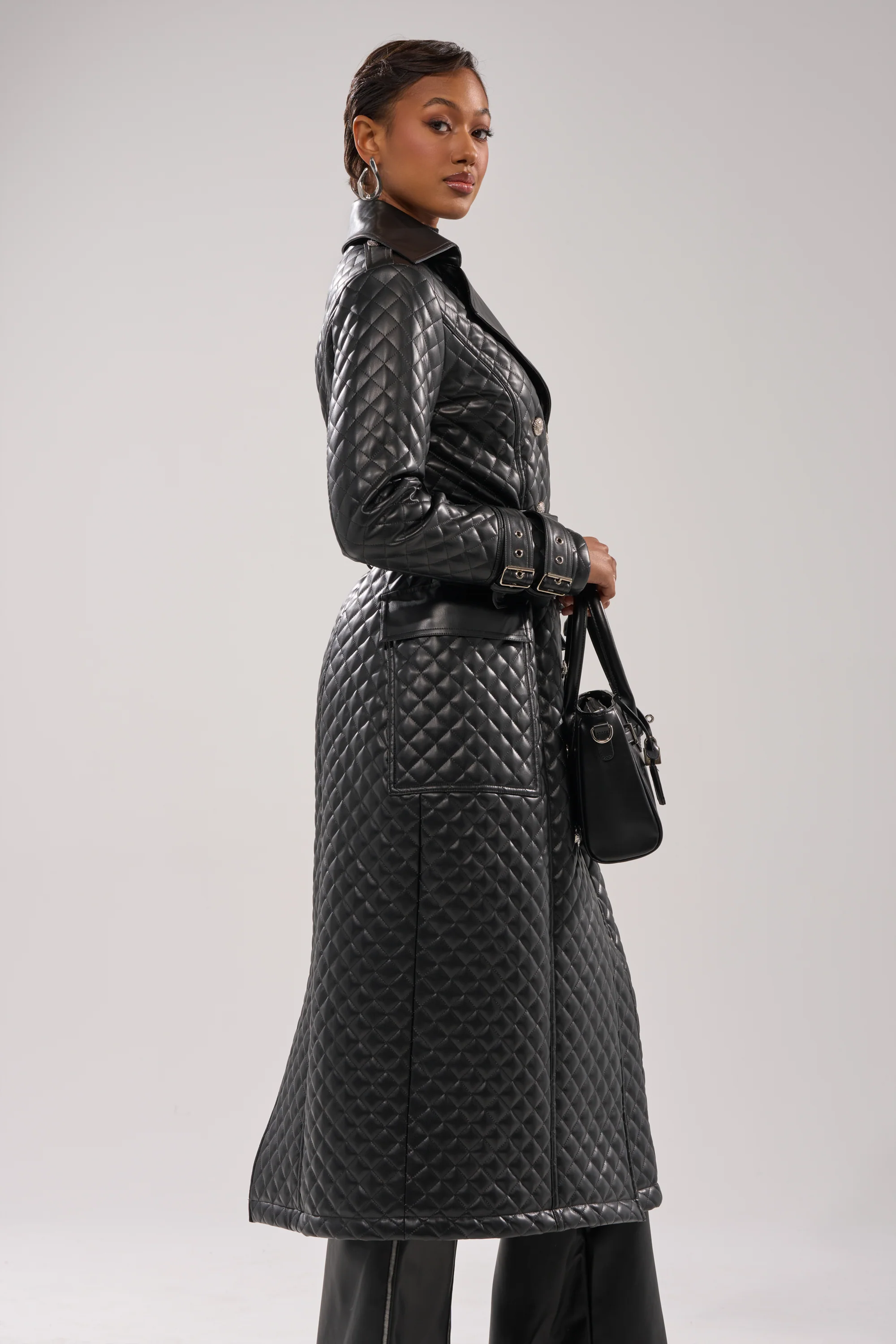 MADISON AVE QUILTED TRENCH - Image 4
