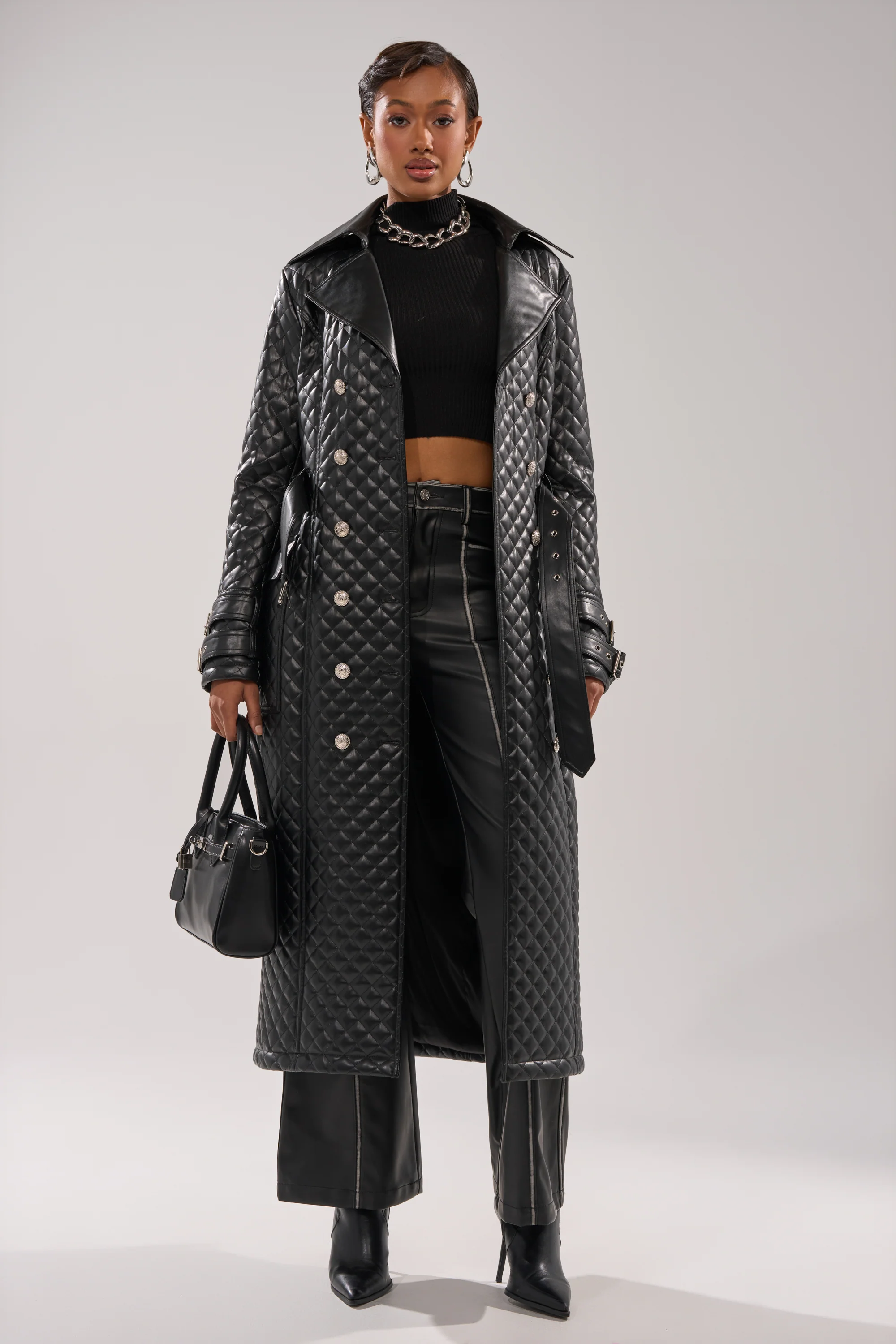 MADISON AVE QUILTED TRENCH - Image 6