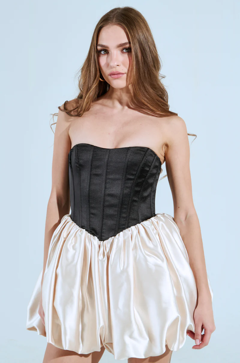 MADISON SATIN MINI DRESS - Image 2