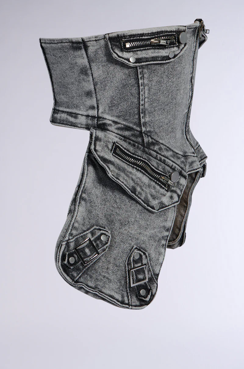 MAEVE EMBELLISHED STRETCH DENIM BELT - Image 4