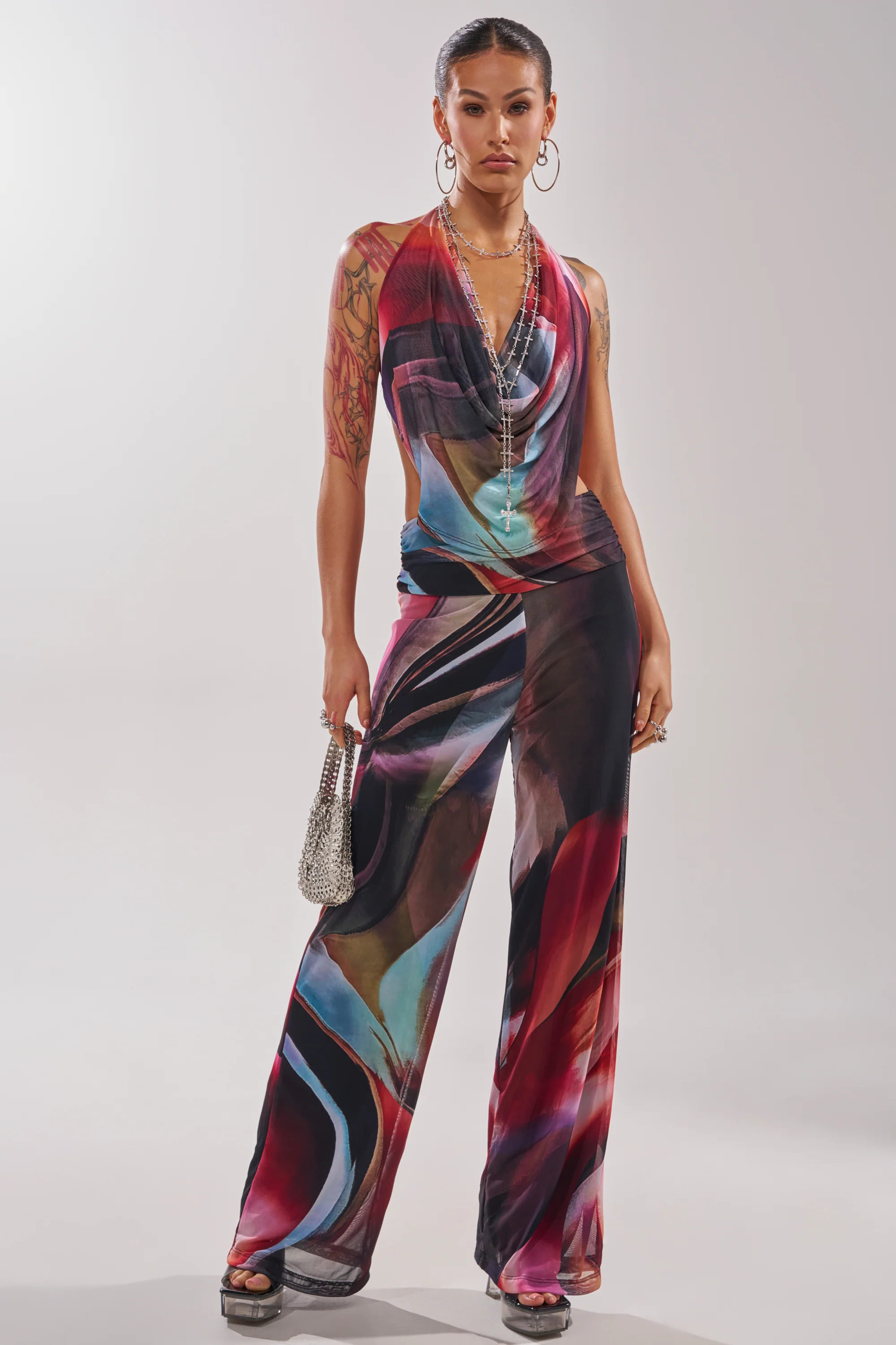 MAIN CHARACTER ENERGY COWL NECK JUMPSUIT - Image 2