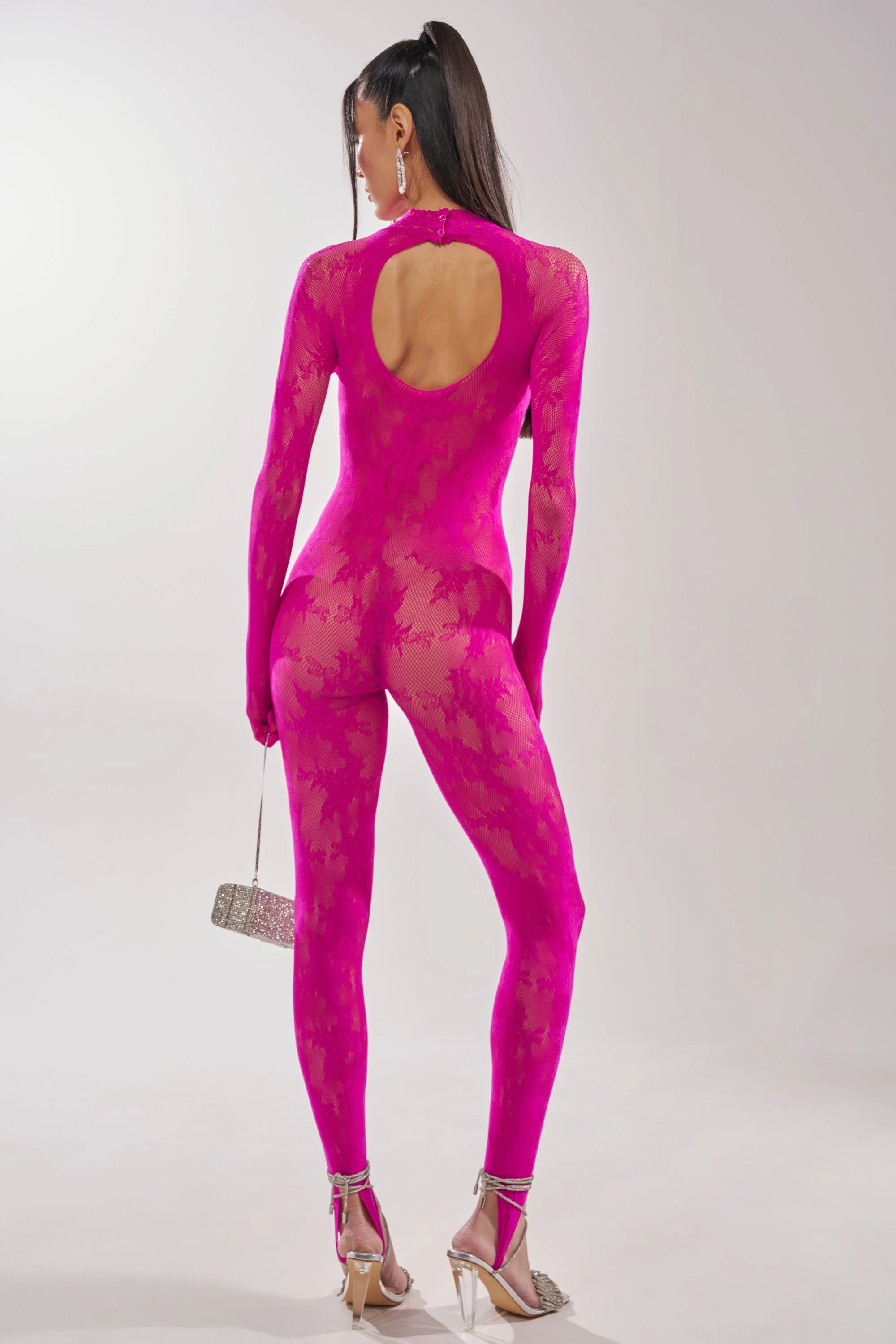 MAIN MOMENT STRETCH LACE JUMPSUIT - Image 9