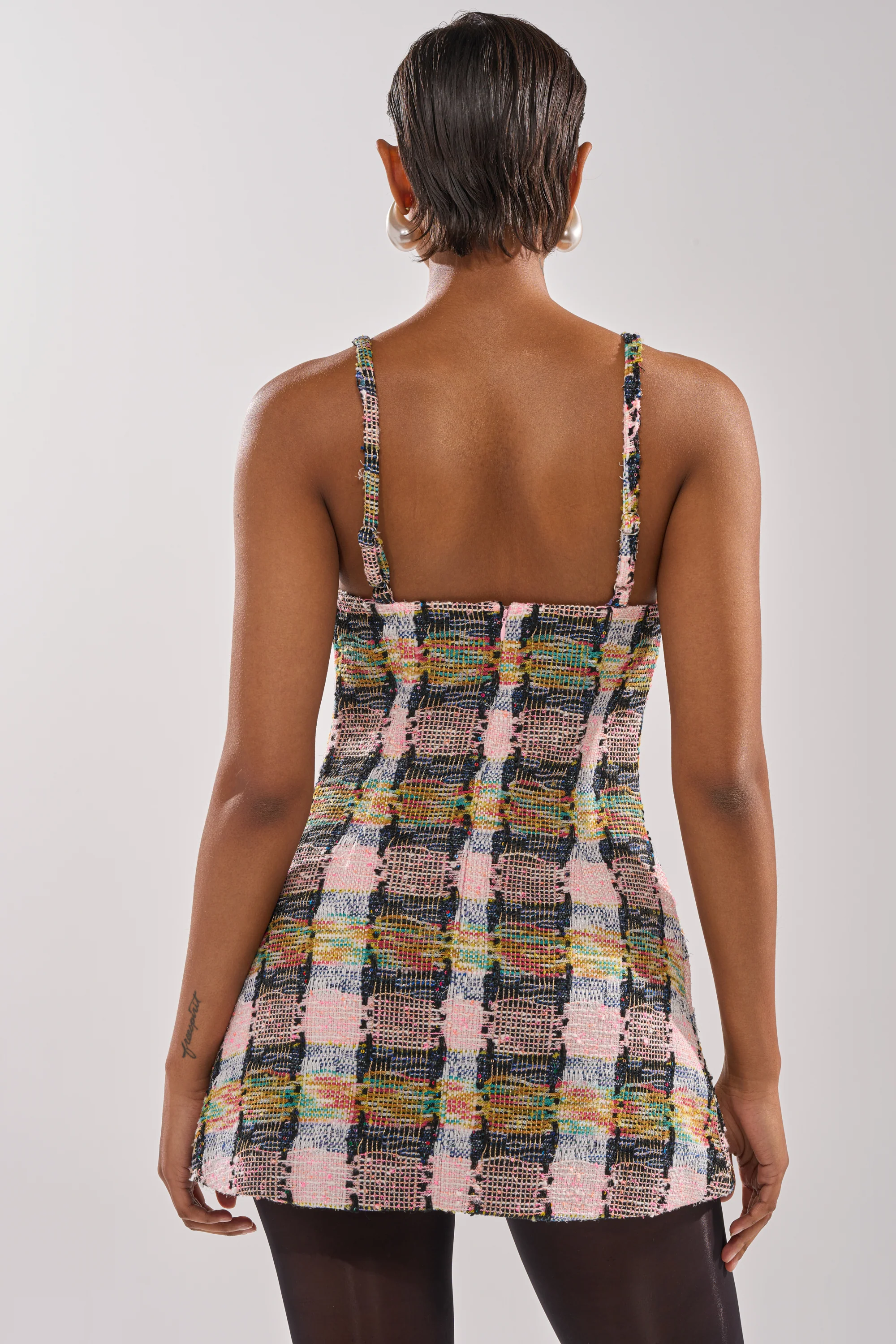 MAIN SQUEEZE TWEED MINI DRESS - Image 4